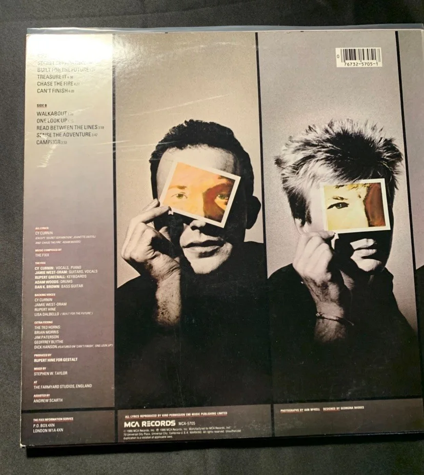 The Fixx Band Signed LP Vinyl Photo Pic Auto, image 2