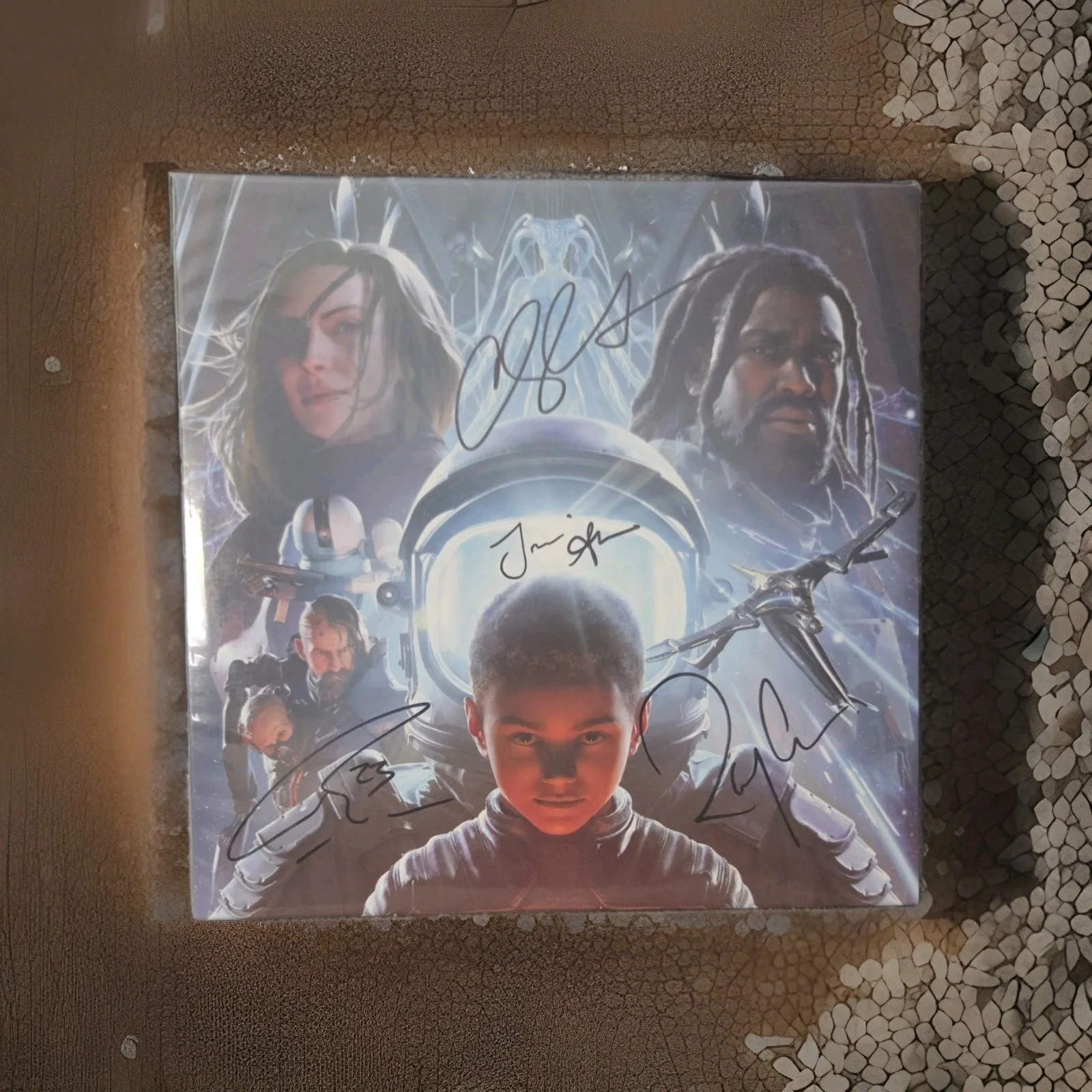Coheed And Cambria Signed Vaxis II Vinyl ALL 4 MEMBERS Electric Blue Translucent, image 2