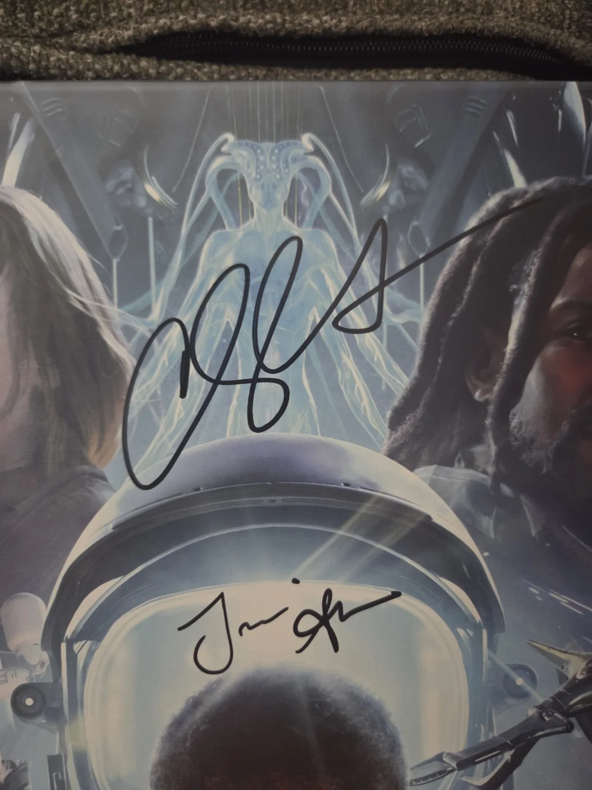 Coheed And Cambria Signed Vaxis II Vinyl ALL 4 MEMBERS Electric Blue Translucent, image 3