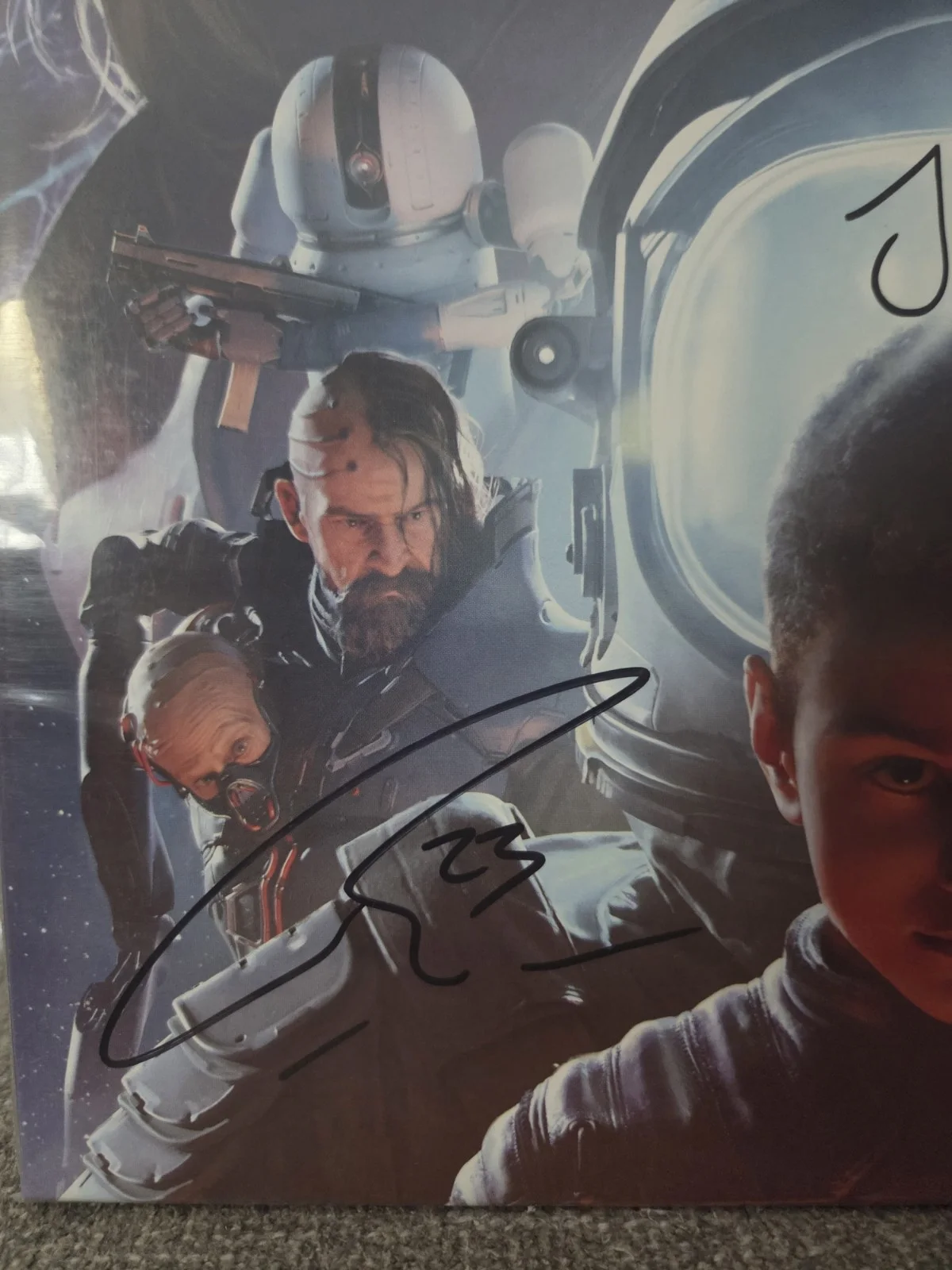 Coheed And Cambria Signed Vaxis II Vinyl ALL 4 MEMBERS Electric Blue Translucent, image 4