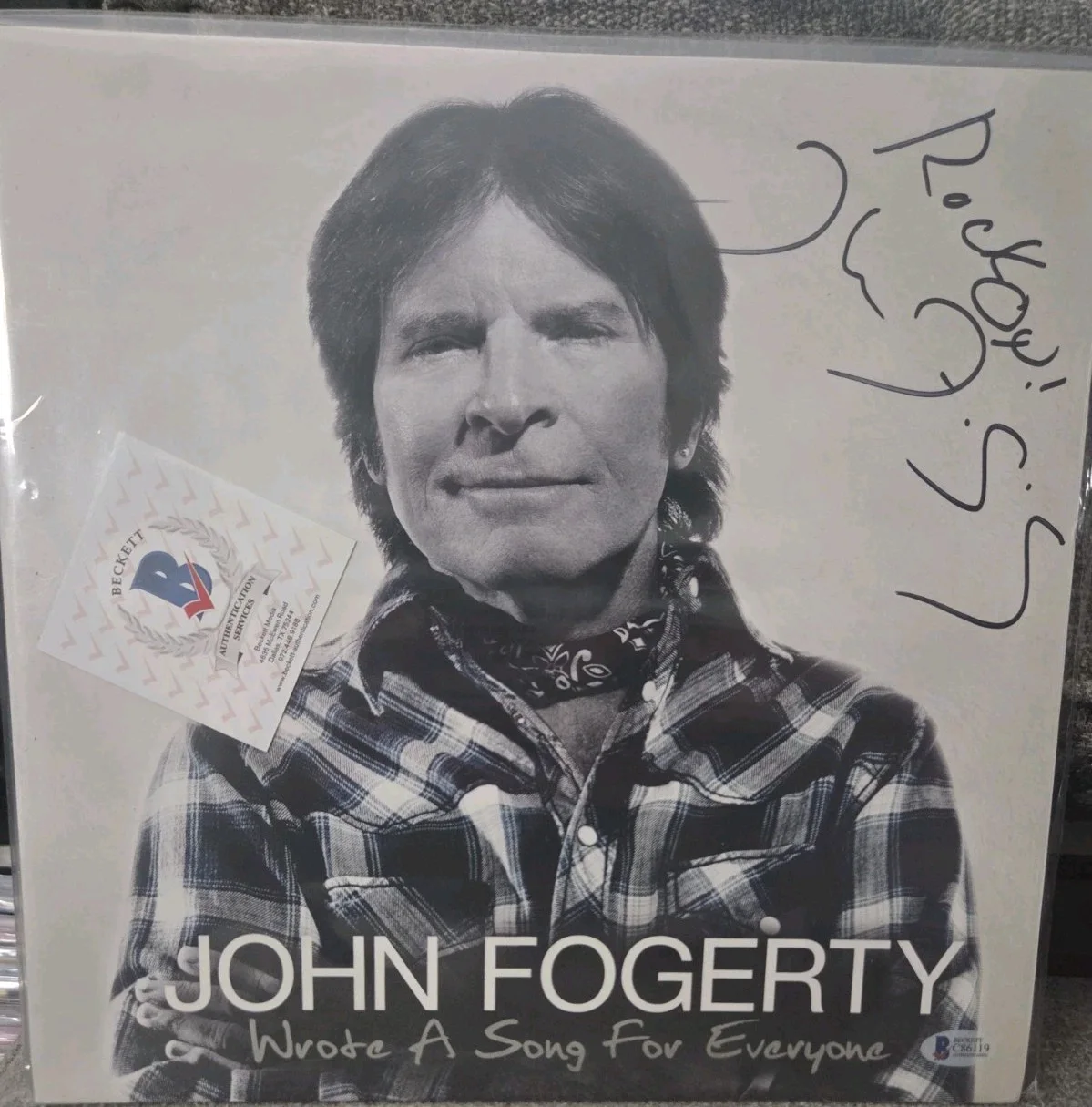 John Fogerty Signed I Wrote A Song For Everyone Vinyl Beckett Bas Cert Fortunate, image 3