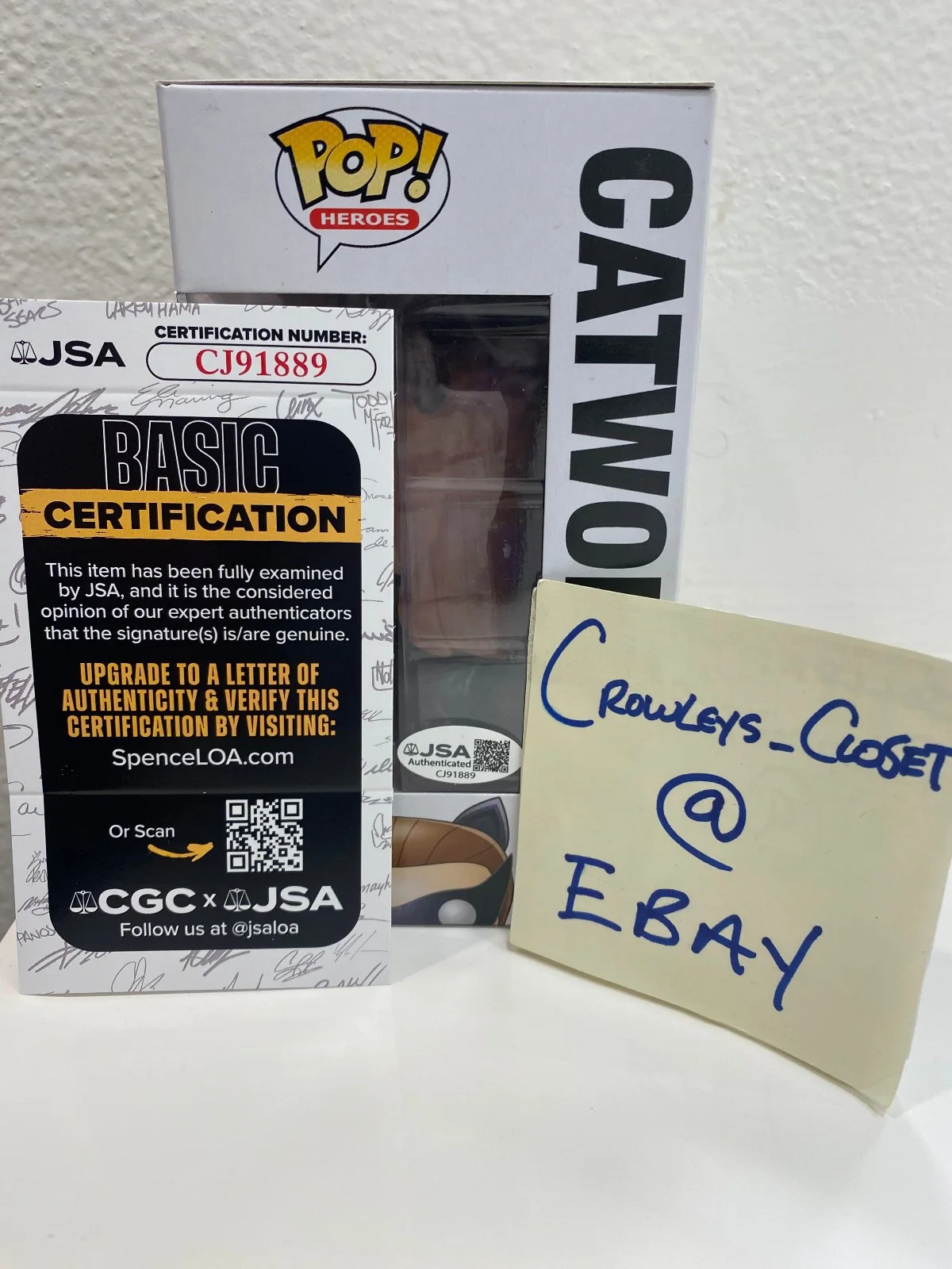 RARE Julie Newmar Signed IN PERSON Batman '66 Catwoman Funko Pop! Figure JSA COA, изображение 5