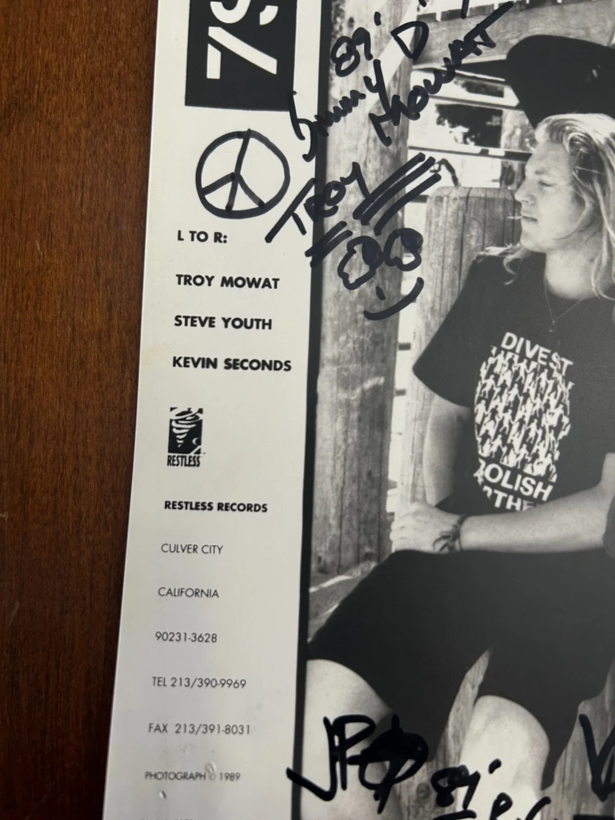 7 Seconds Signed Promo Photo 8x10 Signatures Autographed Punk Rock Hardcore KBD, изображение 4