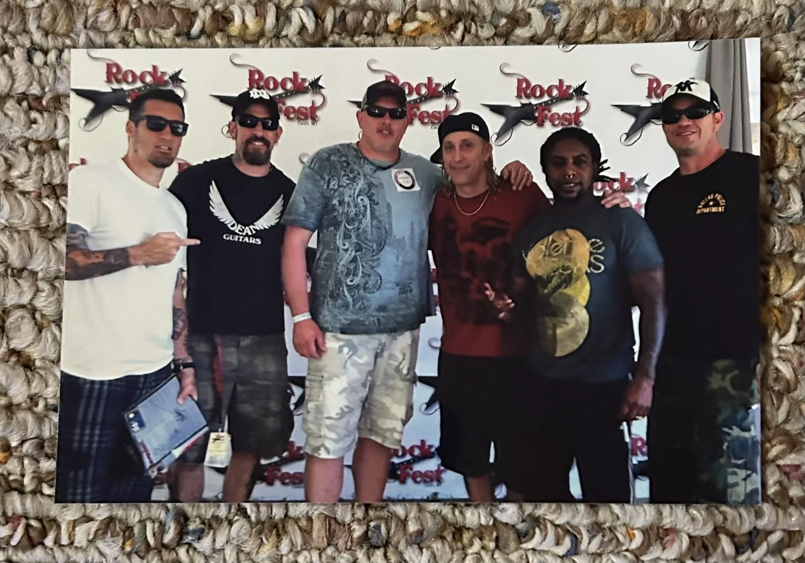 Sevendust Program Page from Rockfest Cadott Wi. - Autographed By Full Band, image 2