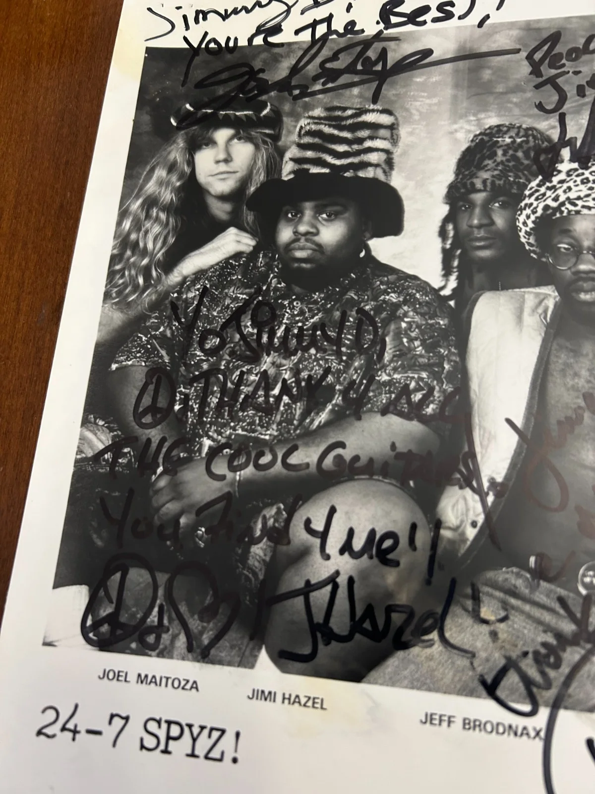 24-7 Spyz Signed Promo Photo 8x10 Signatures Autographed Metal Thrash Funk SXTX, изображение 2