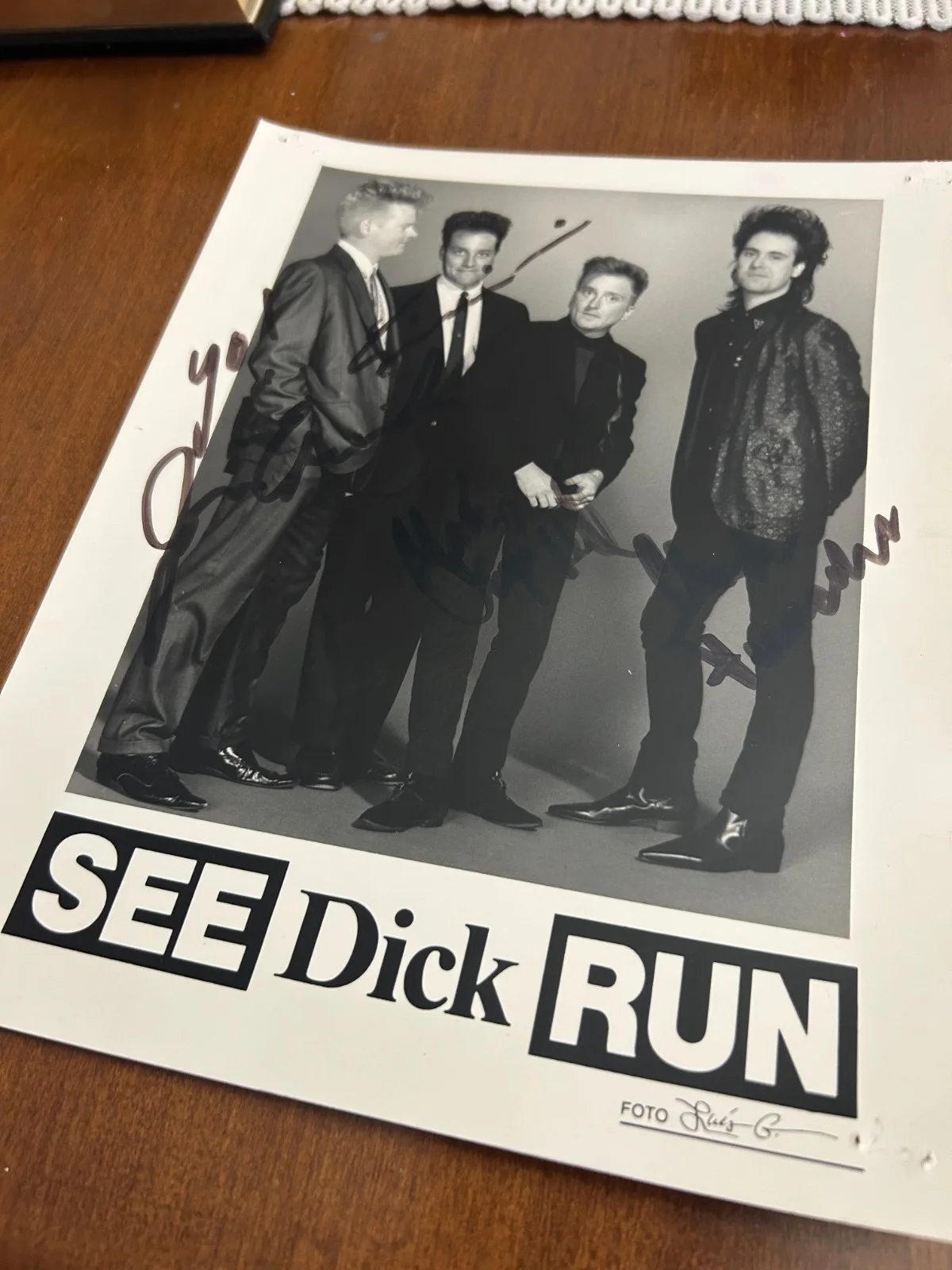 See Dick Run Signed Promo Photo 8x10 Signatures Autographed Power Pop Punk Rock, image 4