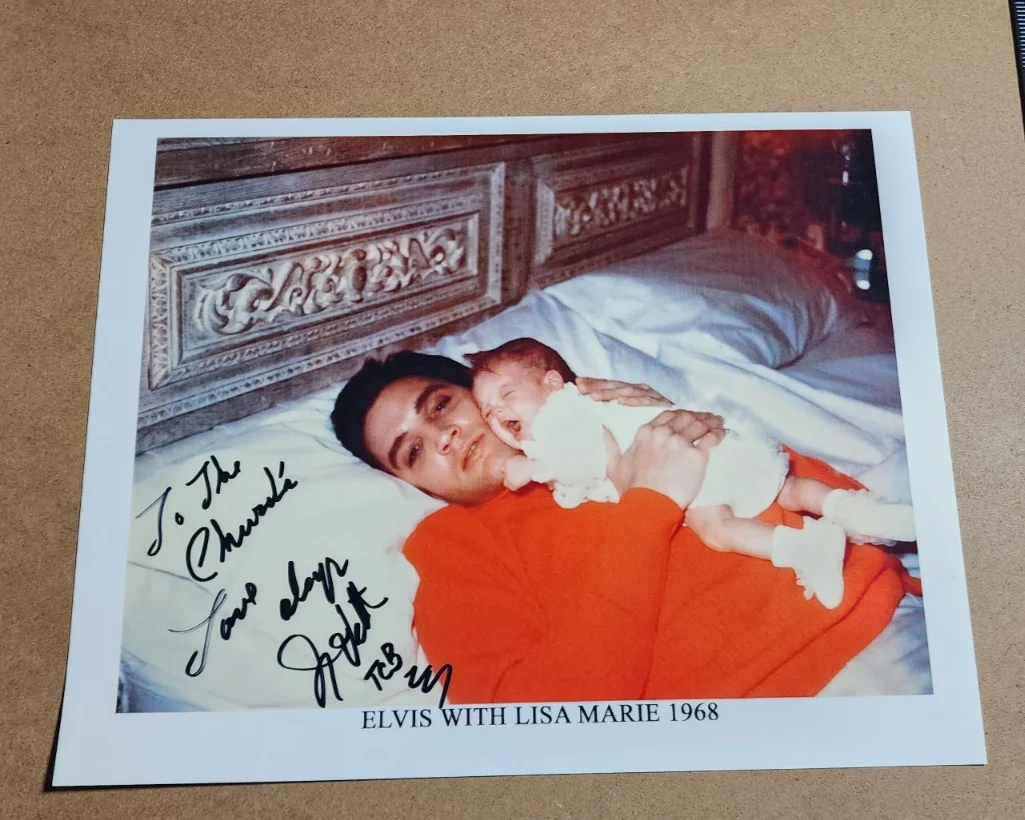 Photo of ELVIS PRESLEY & Baby LISA MARIE Autographed / SIGNED by JIMMY VELVET, изображение 2