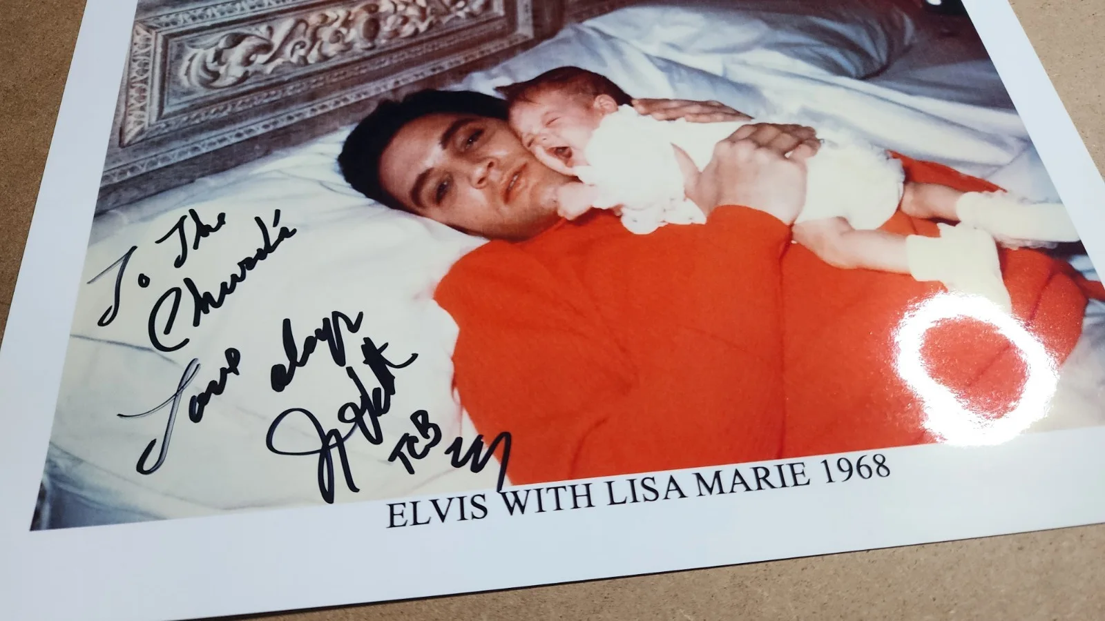 Photo of ELVIS PRESLEY & Baby LISA MARIE Autographed / SIGNED by JIMMY VELVET, изображение 3