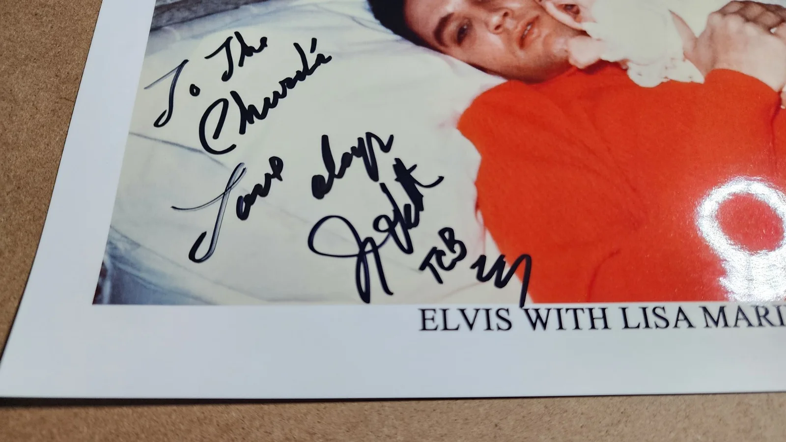 Photo of ELVIS PRESLEY & Baby LISA MARIE Autographed / SIGNED by JIMMY VELVET, изображение 4