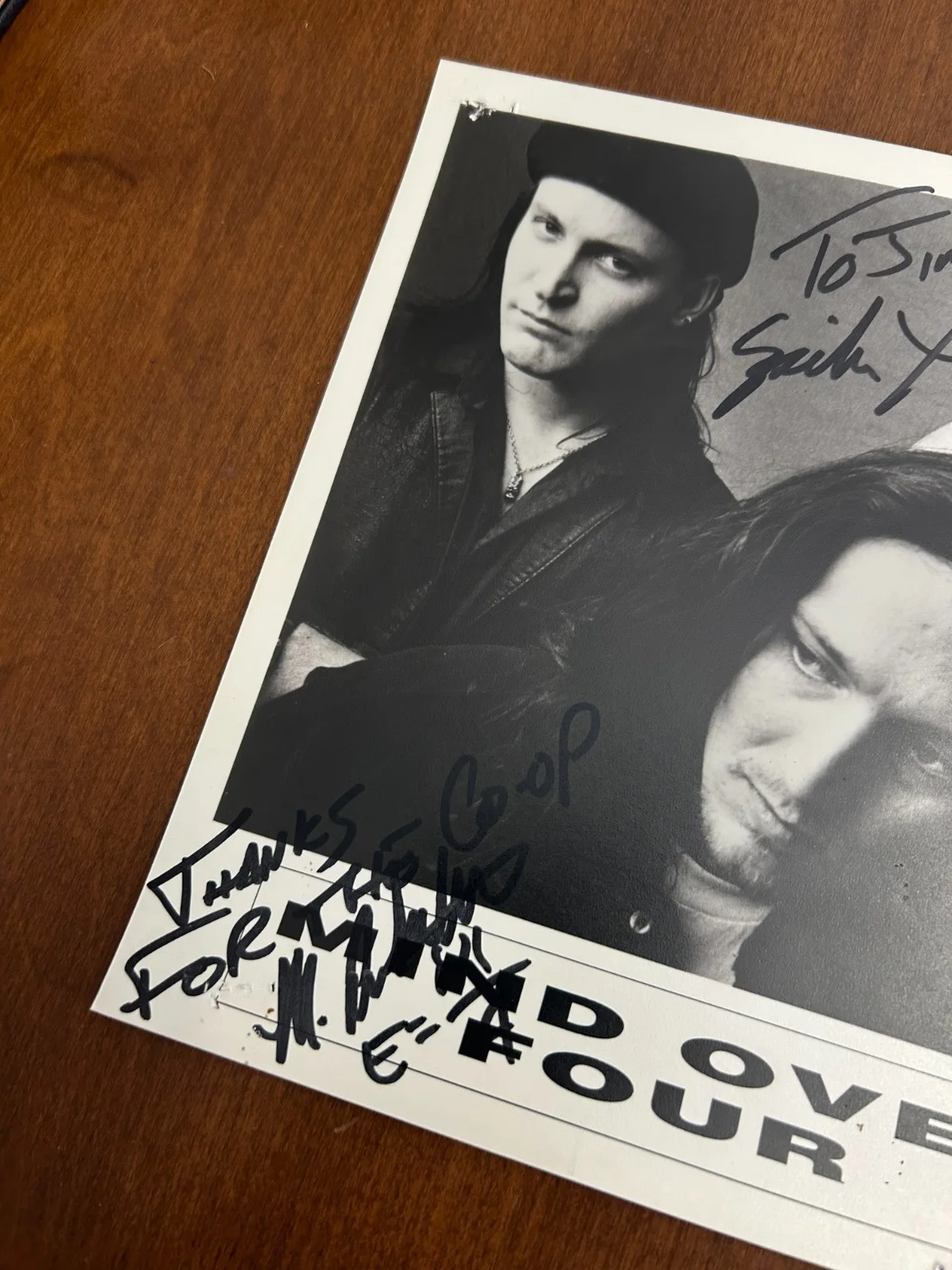 Mind Over Four Signed Promo Photo 8x10 Signatures Autographed Heavy Metal Rock, изображение 2