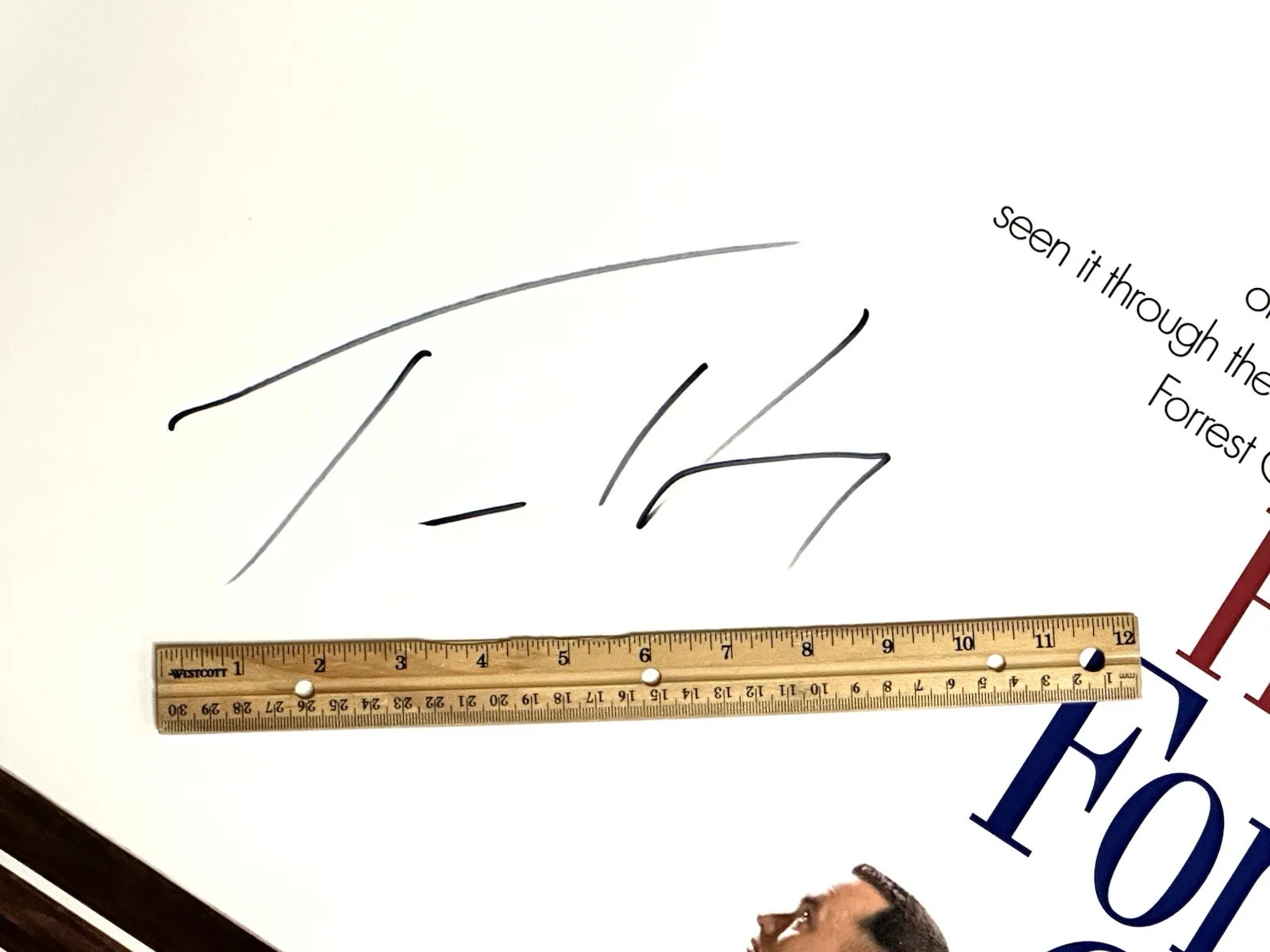 Tom Hanks — Tom Hanks Forrest Gump Signed Full Size Original One Sheet Movie Poster JSA COA, изображение 4