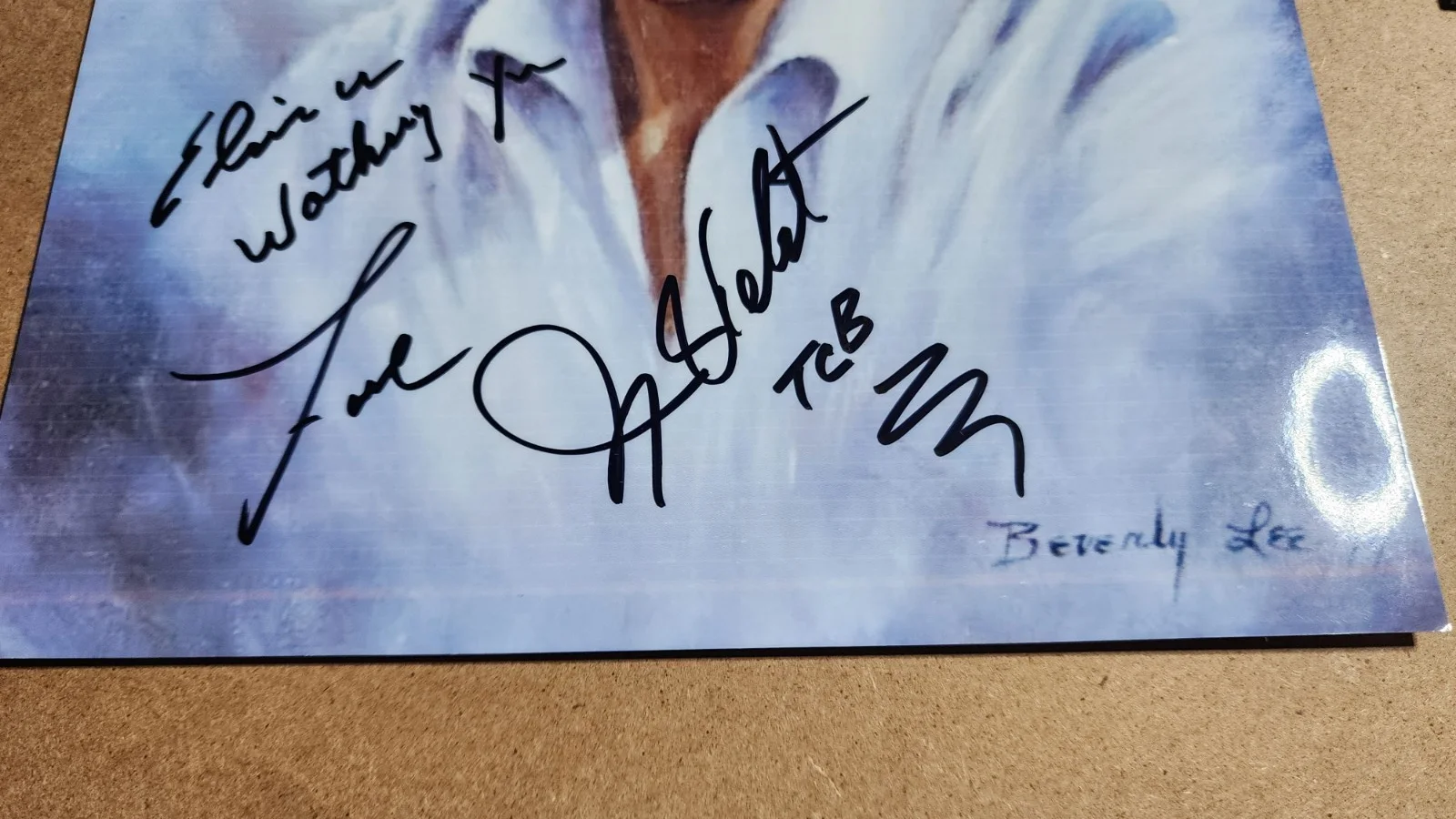 Vtg Photo of ELVIS PRESLEY Autographed / SIGNED by JIMMY VELVET - Art Print 8x10, изображение 3