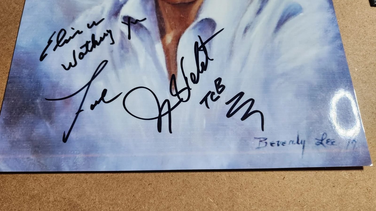 Vtg Photo of ELVIS PRESLEY Autographed / SIGNED by JIMMY VELVET - Art Print 8x10, изображение 4