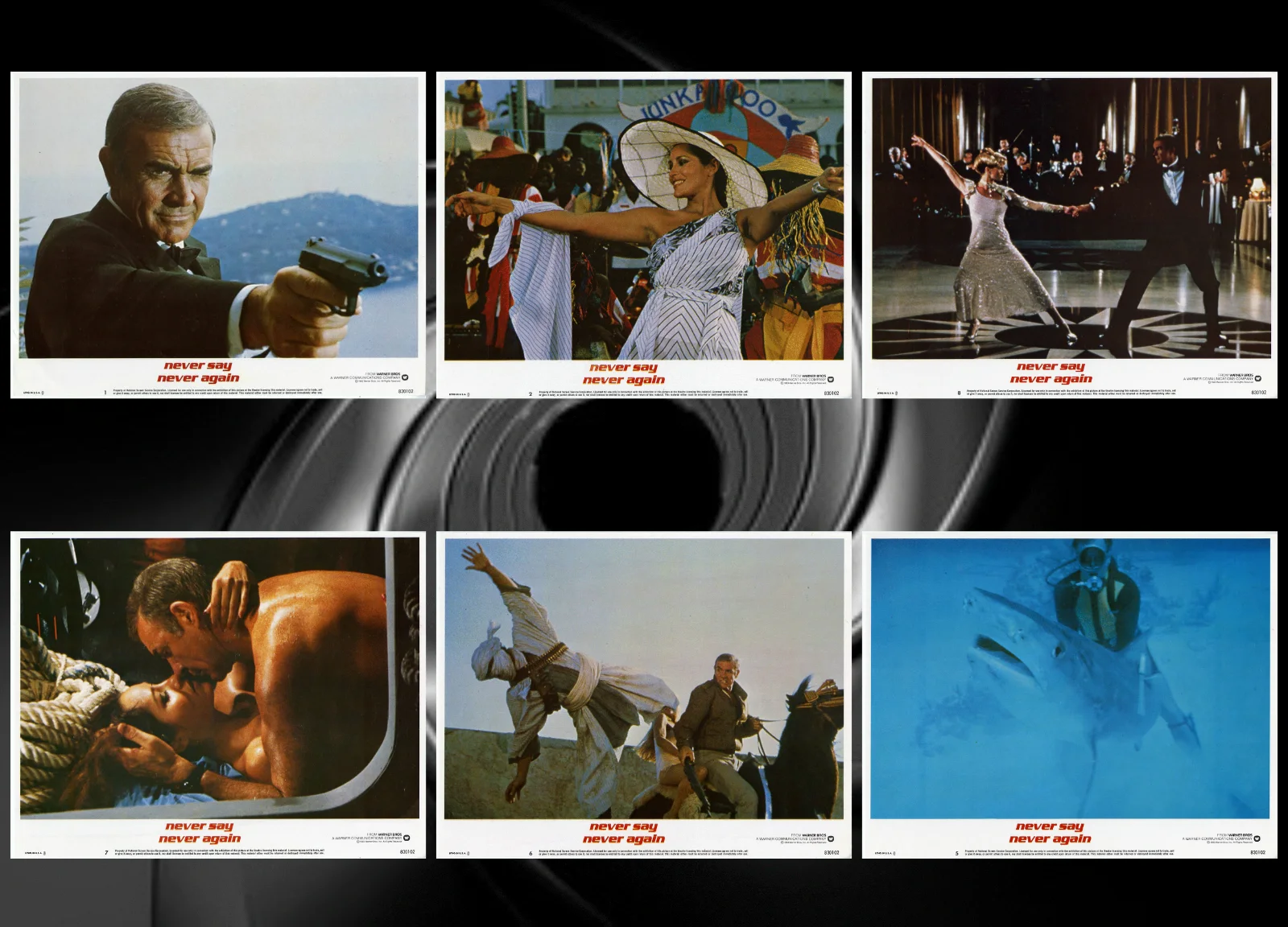 007 Never Say Never Again 1983 8x Postcards Premium Reproduction Lobby Cards, изображение 3