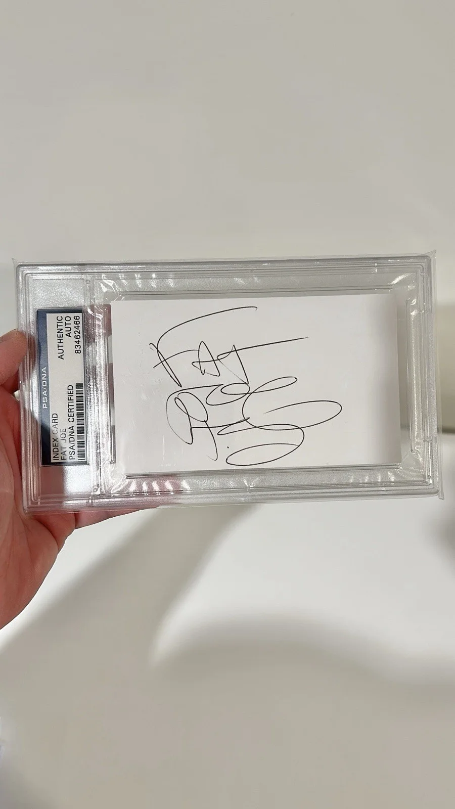 Fat Joe Autograph Signed Index Card PSA Rap Hip Hop Big Pun, изображение 2