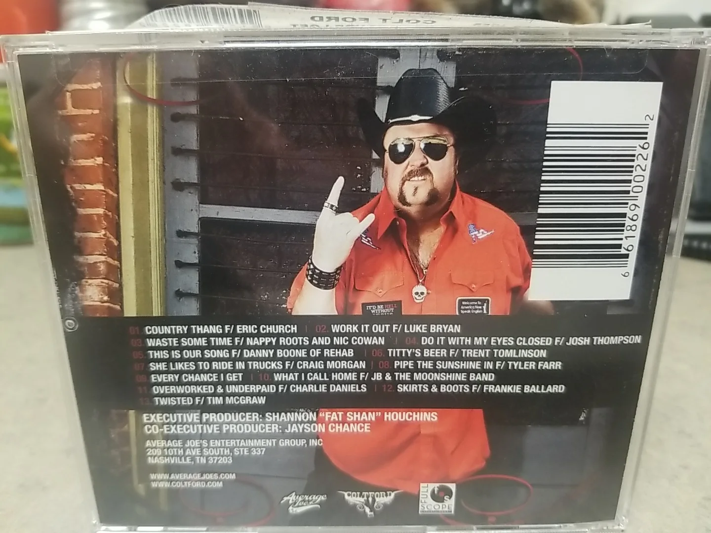 Colt Ford Autographed CD...signed At Concert In Eugene Oregon., image 2