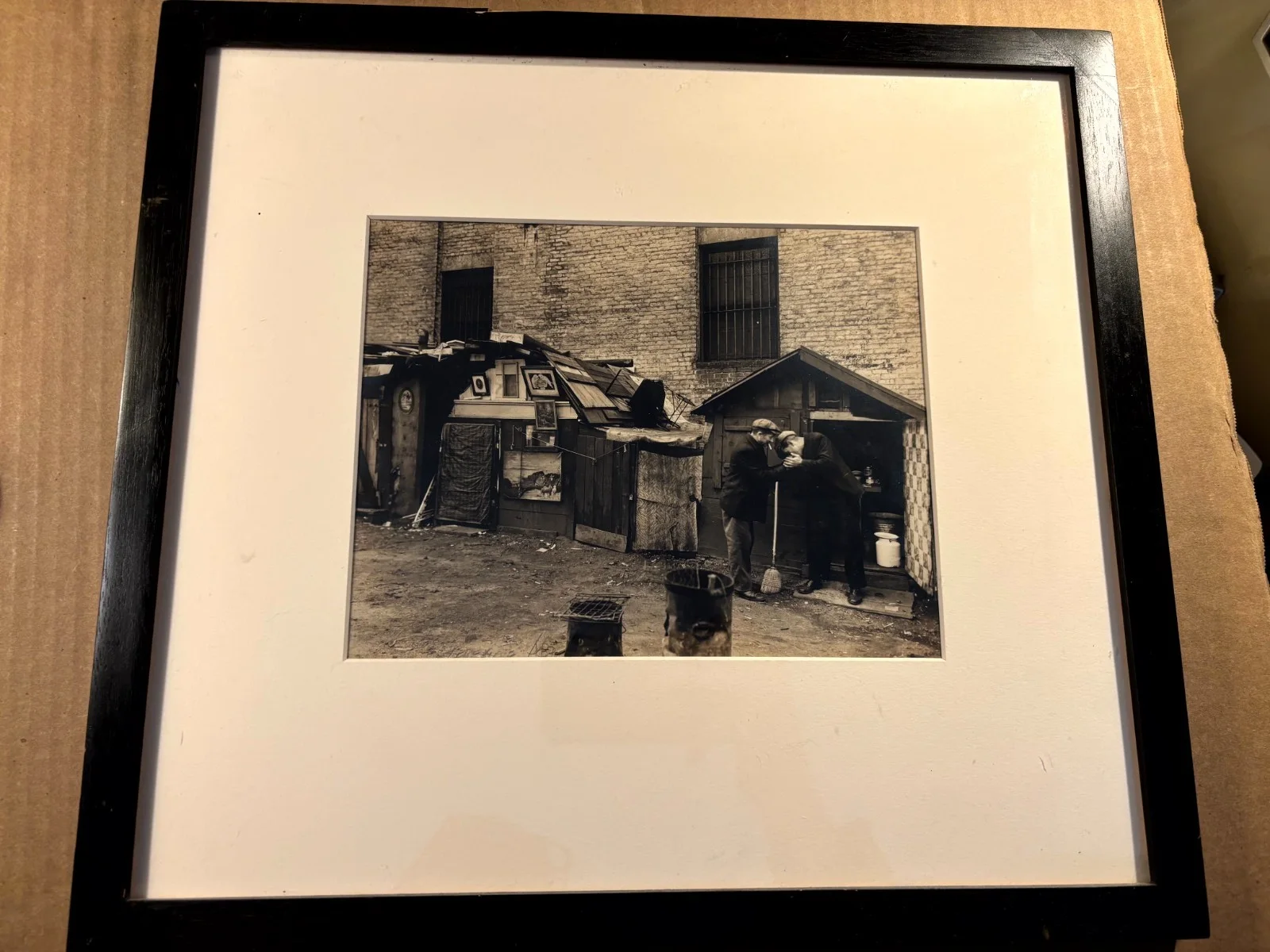 Berenice Abbott Very Rare Early Original Signed Photo West Houston and Mercer St, image 2