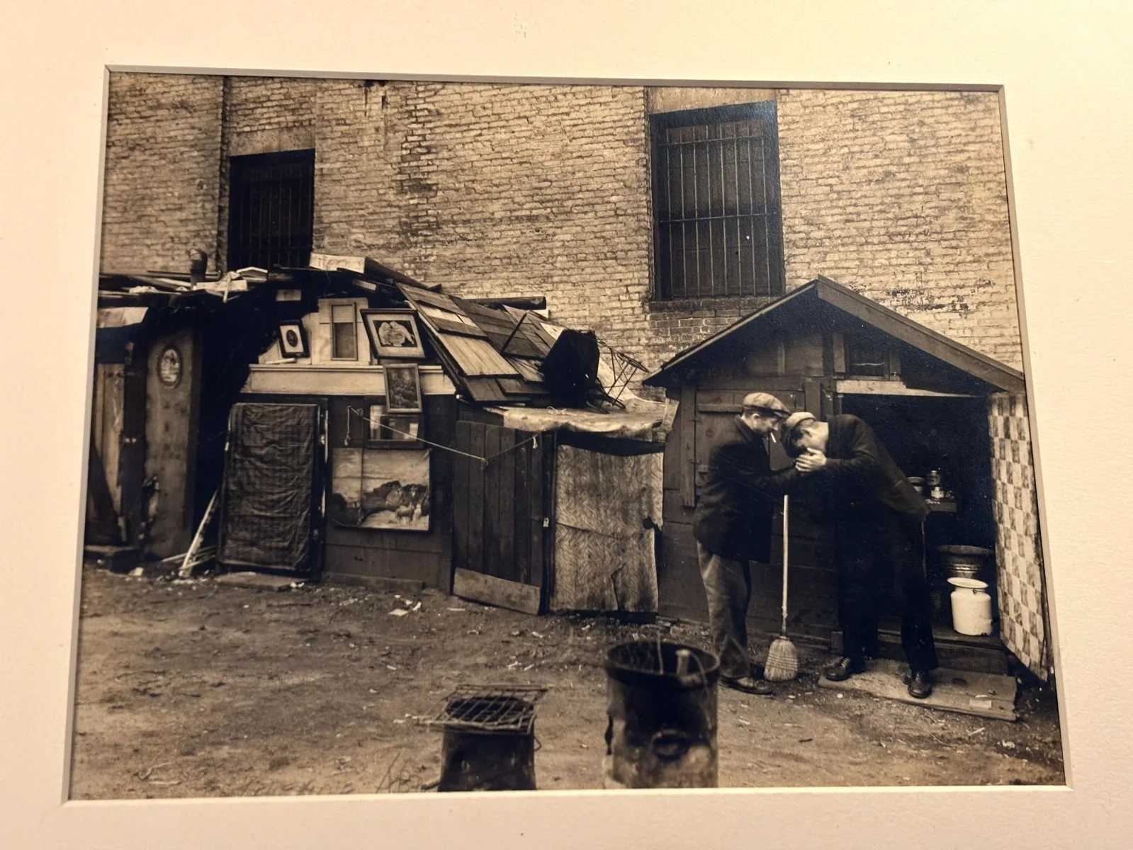 Berenice Abbott Very Rare Early Original Signed Photo West Houston and Mercer St, image 3