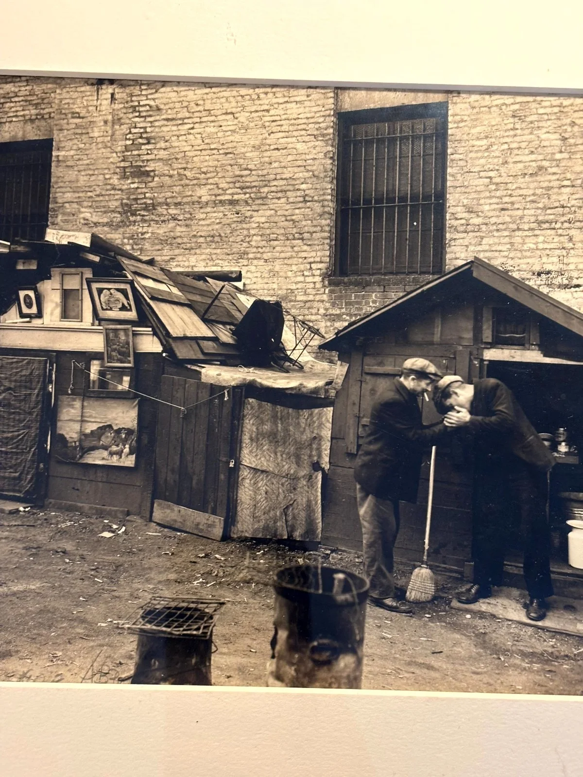 Berenice Abbott Very Rare Early Original Signed Photo West Houston and Mercer St, image 5