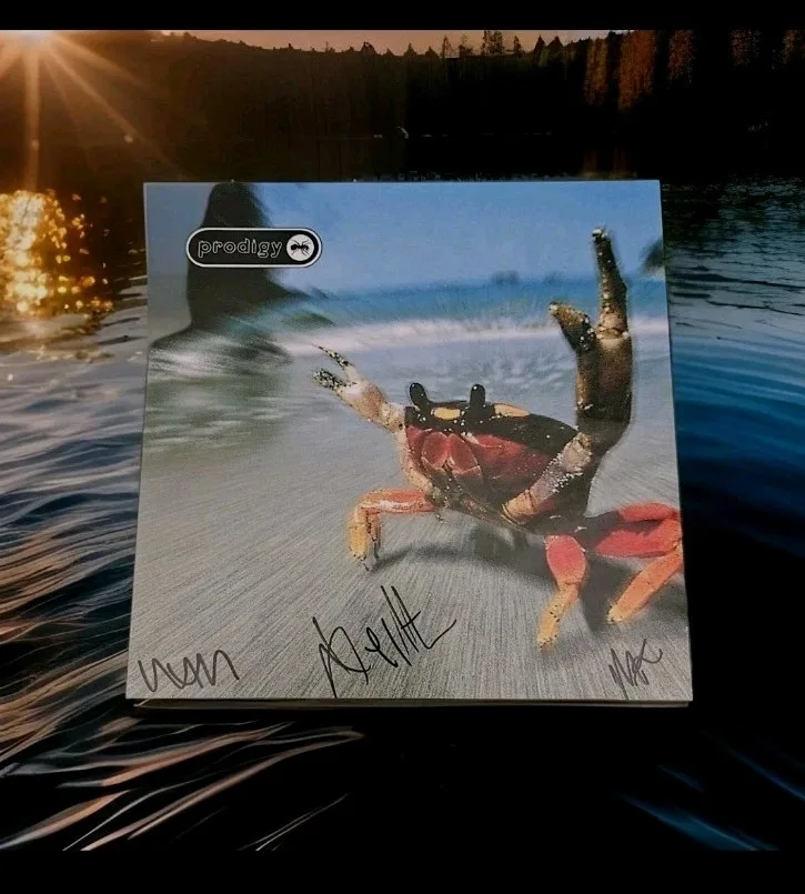 The Prodigy Signed All 3 Large Poster Fat Of The Land Keith RIP Liam Maxi RARE!, изображение 5