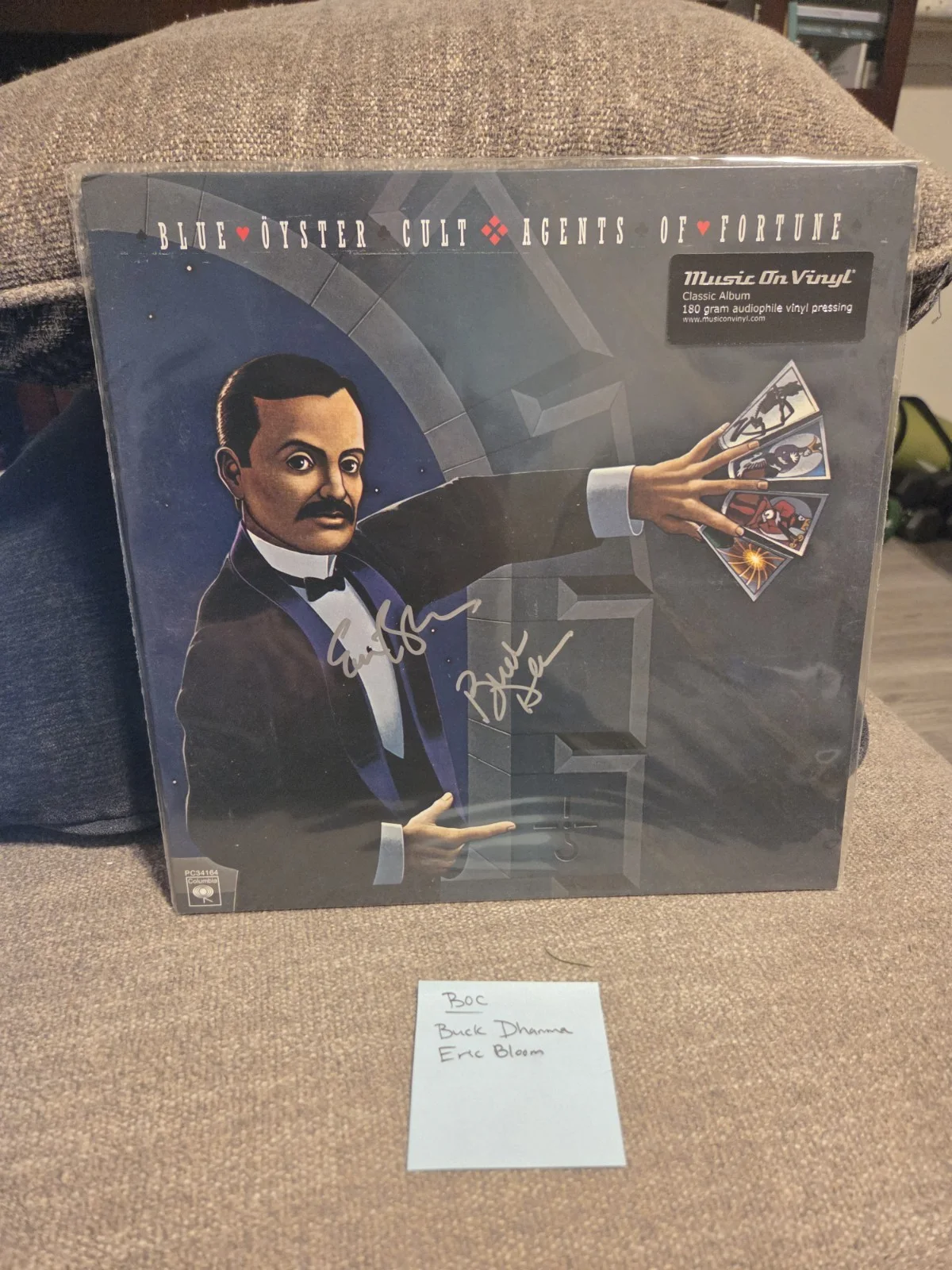 Blue Oyster Cult Signed Vinyl By 2 Members Racc Purchased. Dont Fear The Reaper, изображение 3