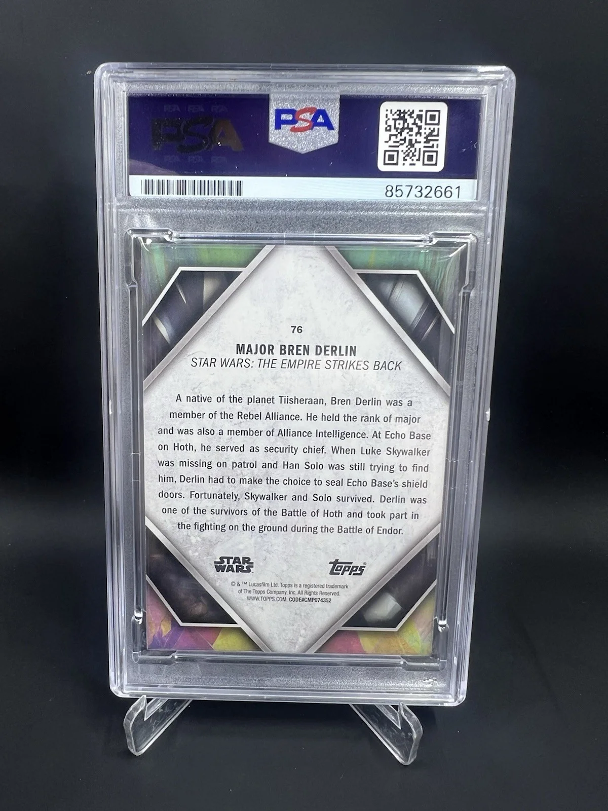 John Ratzenberger — John Ratzenberger Signed 2024 Star Wars Topps Masterwork IP Auto PSA/DNA, image 2