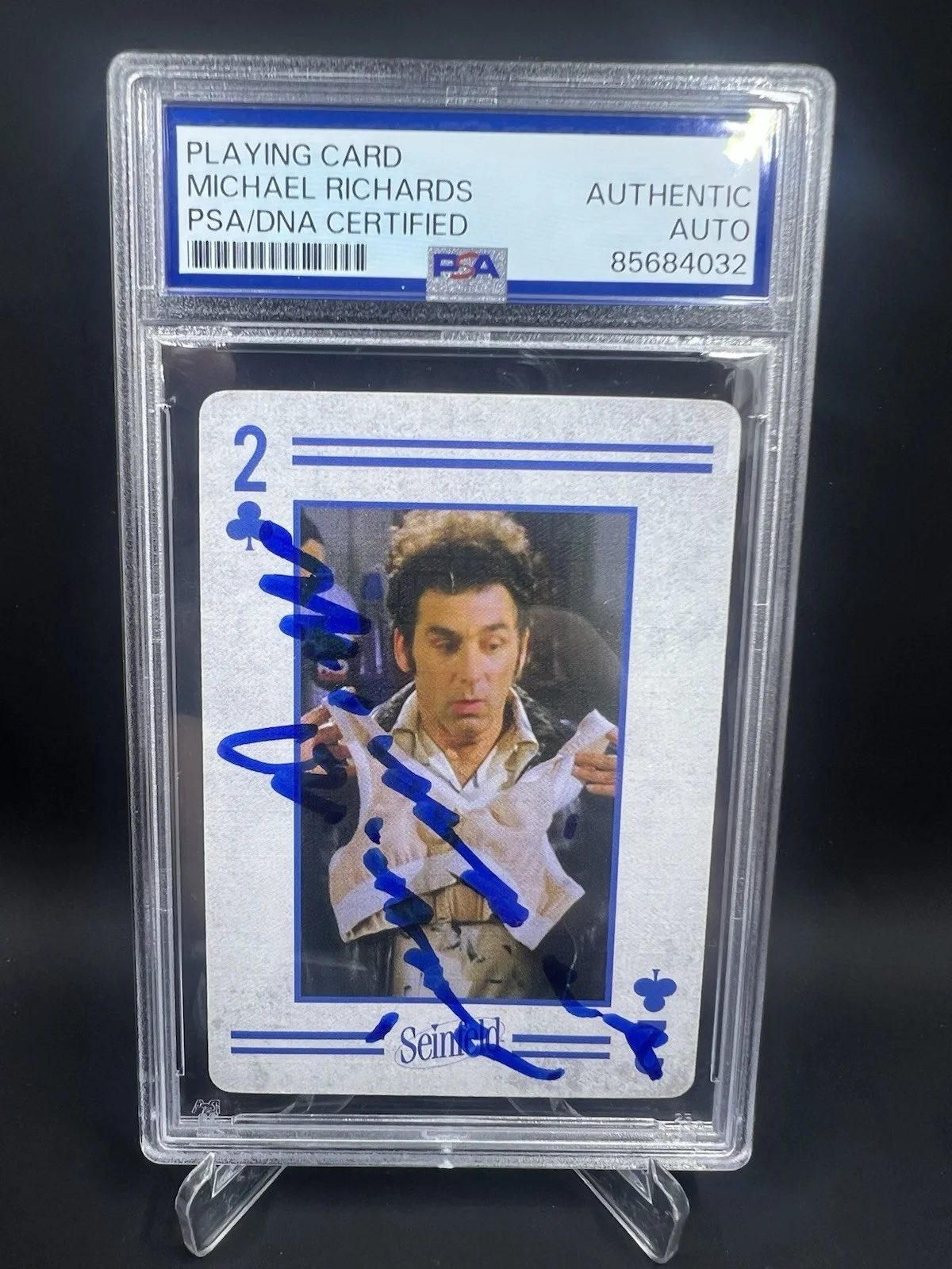 Michael Richards — Michael Richards Signed Seinfeld Playing Card IP Auto PSA/DNA Cosmo Kramer