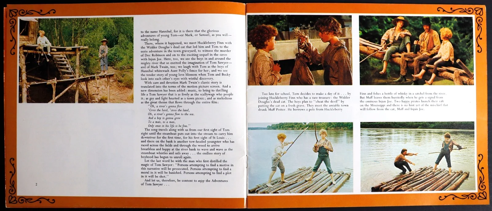 Tom Sawyer ORIGINAL Movie Brochure Celeste Holm Jodie Foster 1973, изображение 3