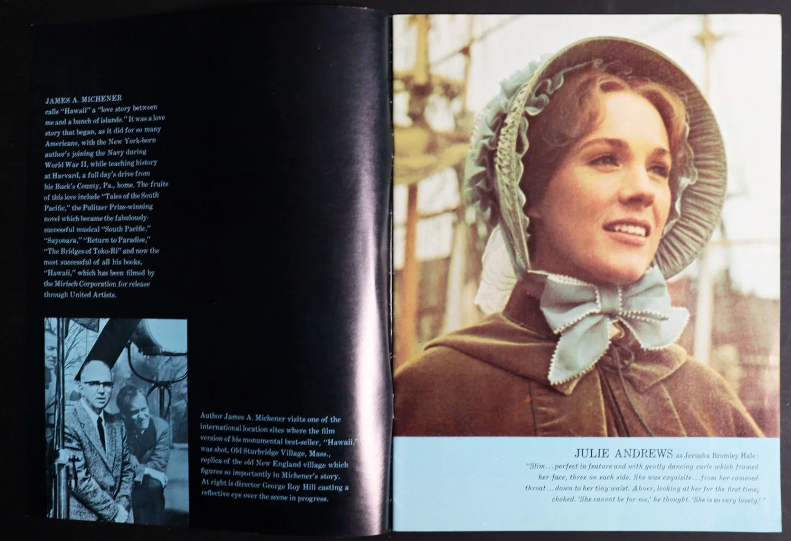 Hawaii ORIGINAL Movie Brochure Julie Andrews Max von Sydow Richard Harris 1966, изображение 2