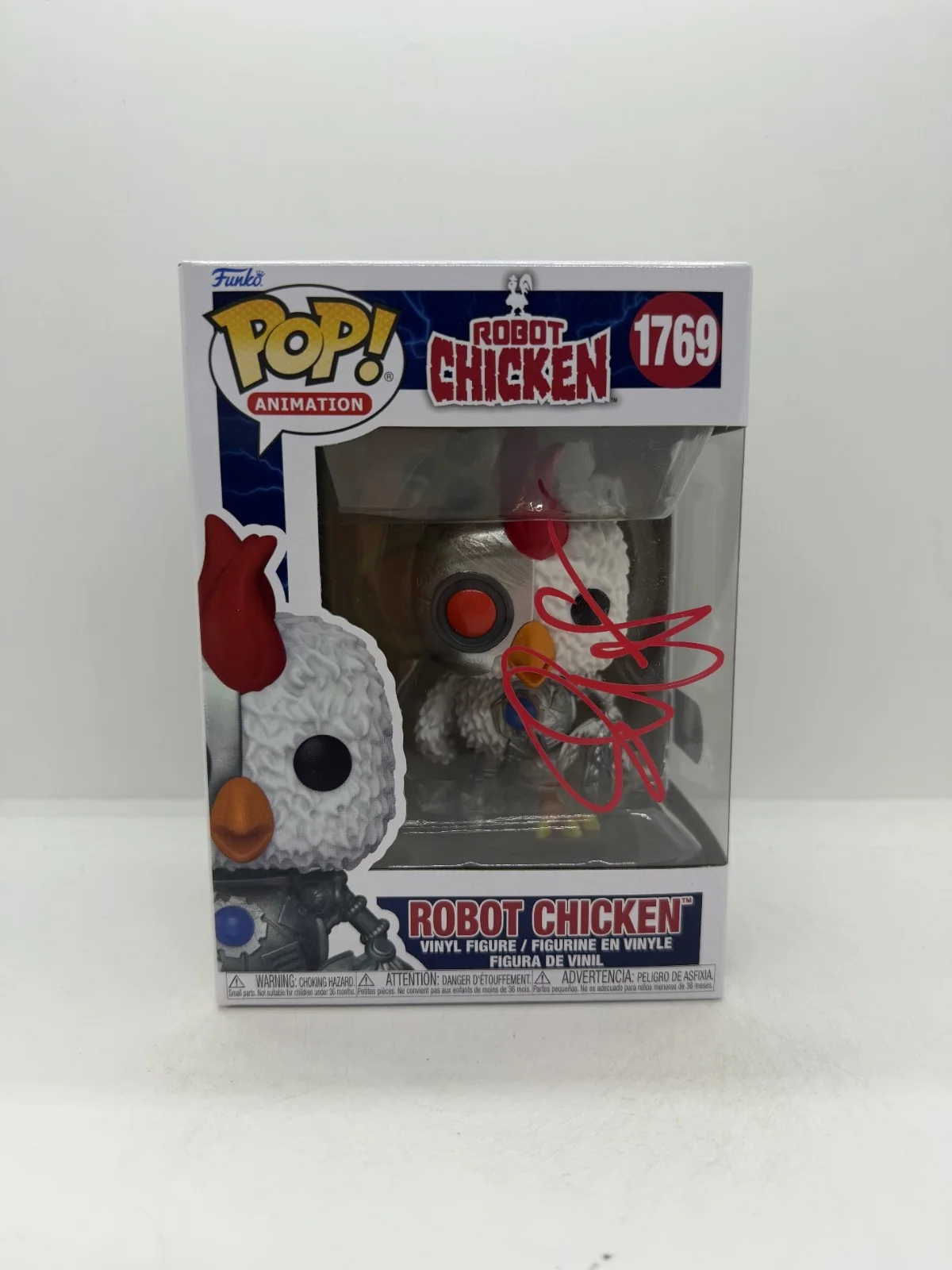 seth green — Seth Green Signed Robot Chicken Funko Pop #1769 SWAU