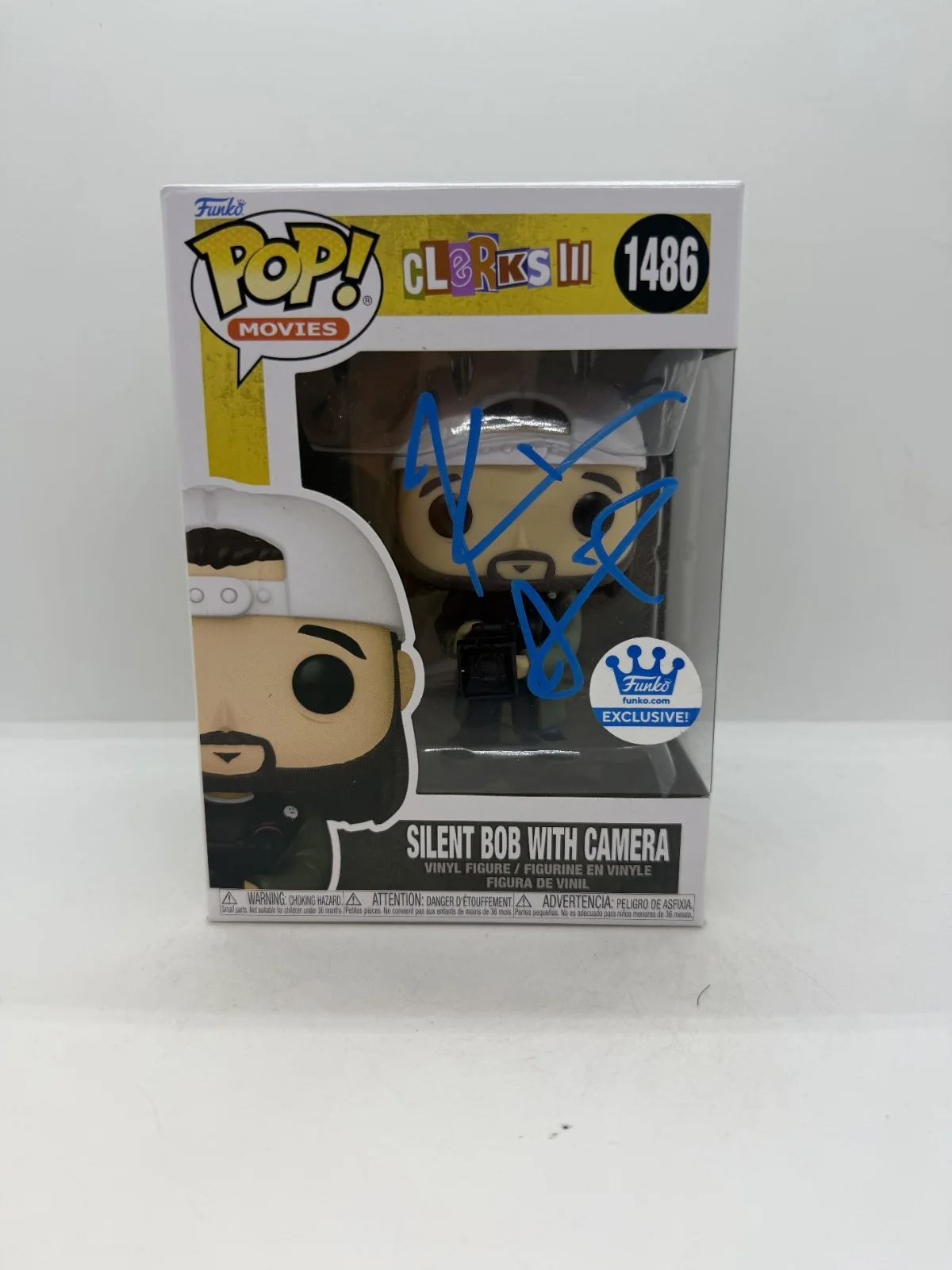 kevin smith — Kevin Smith Signed Clerks III Silent Bob With Camera Funko Pop #1486 SWAU