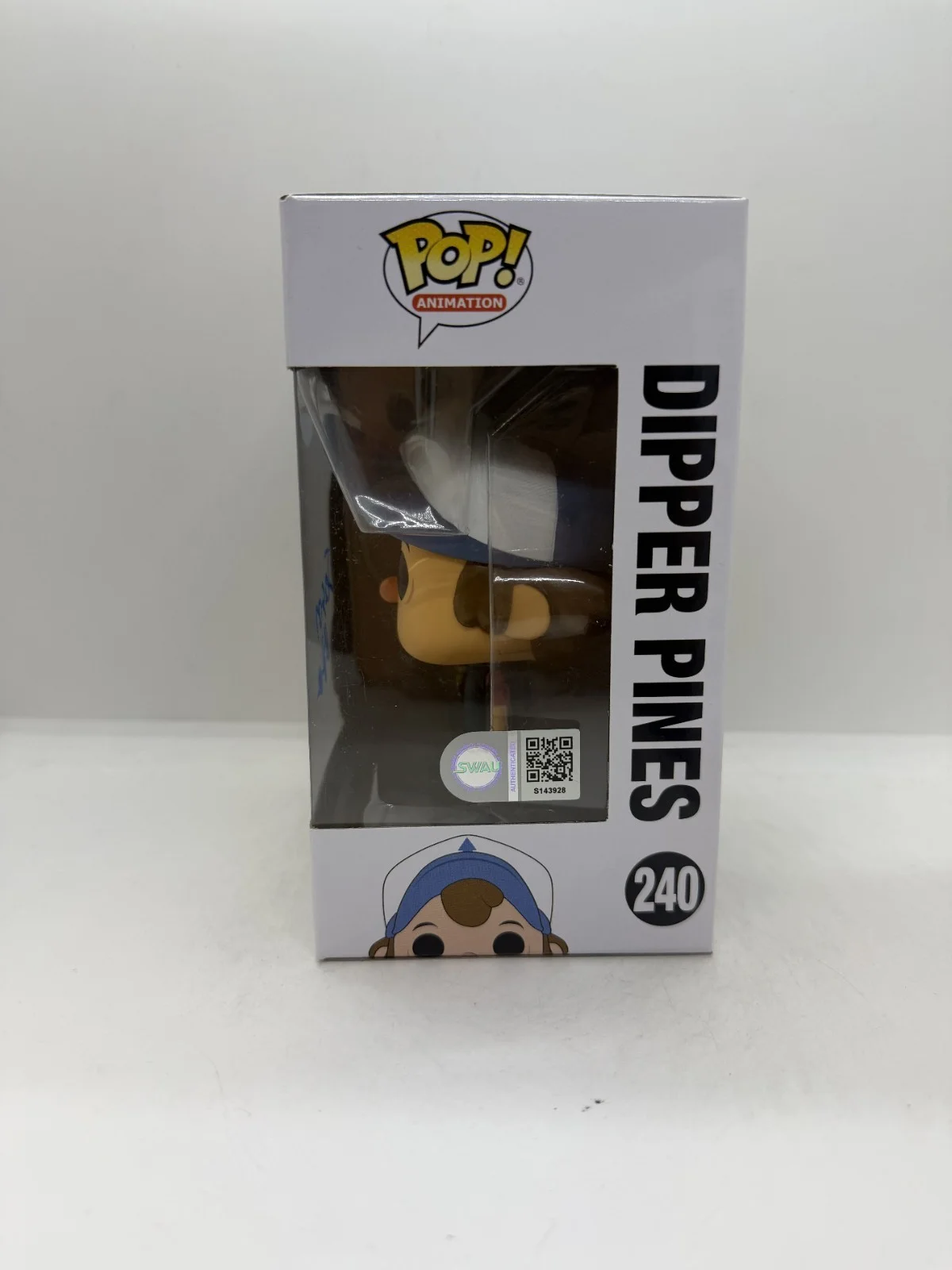 jason ritter — Jason Ritter Signed Gravity Falls Dipper Pines Funko Pop #240 SWAU, изображение 2