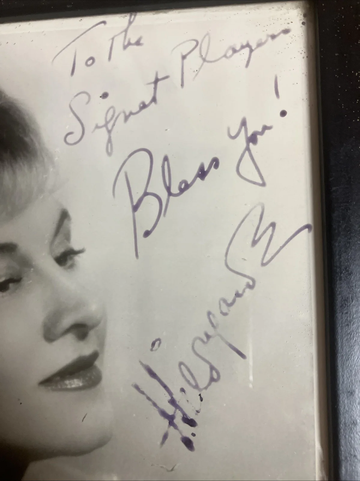 1962 Vintage SIGNED 8x10 PHOTO HILDEGARDE - CABERET SINGER Black And White, image 3