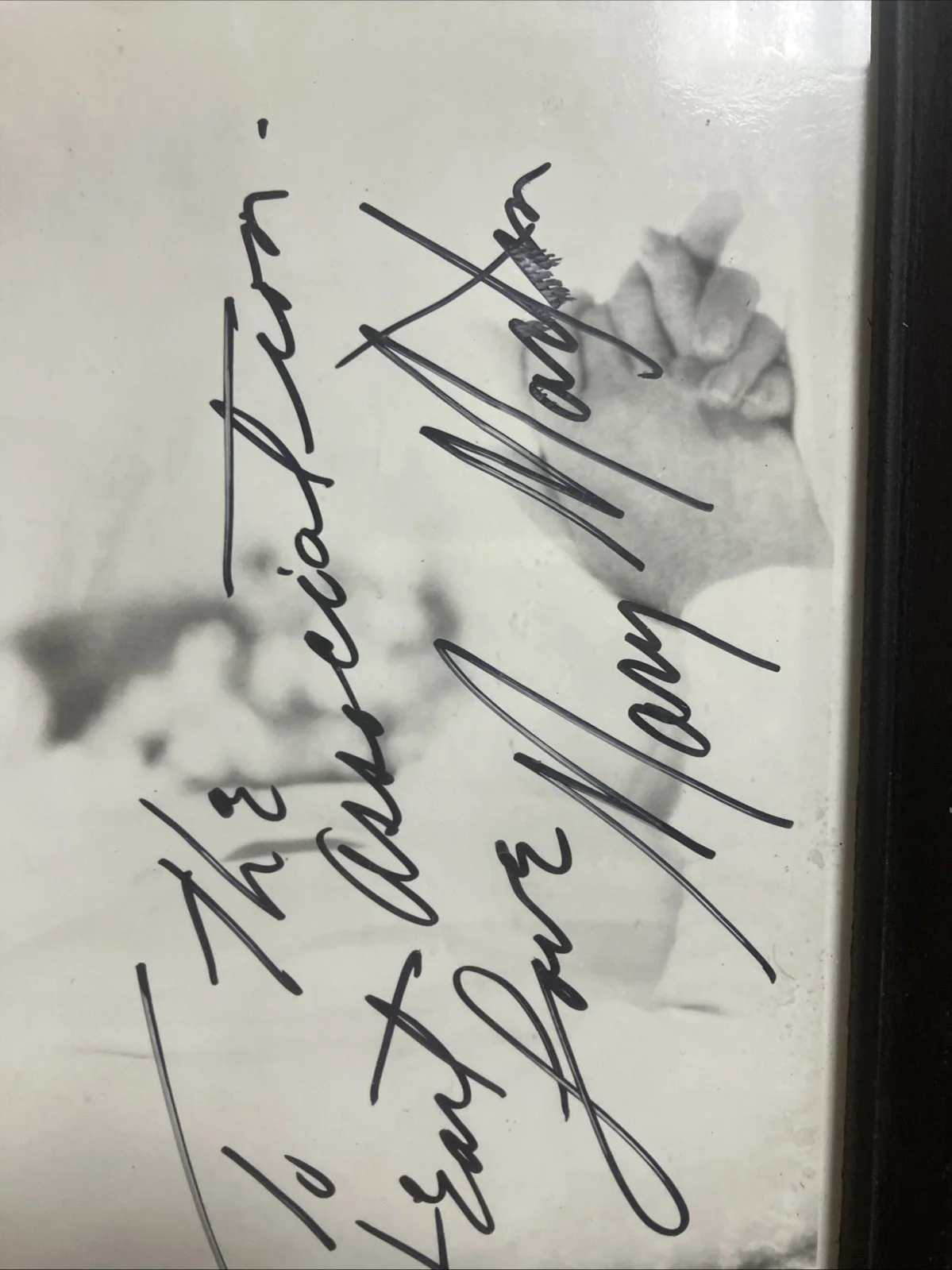 Mary Martin Autograph Peter Pan Maria Von Trippe Larry Hagmans Mother, image 2