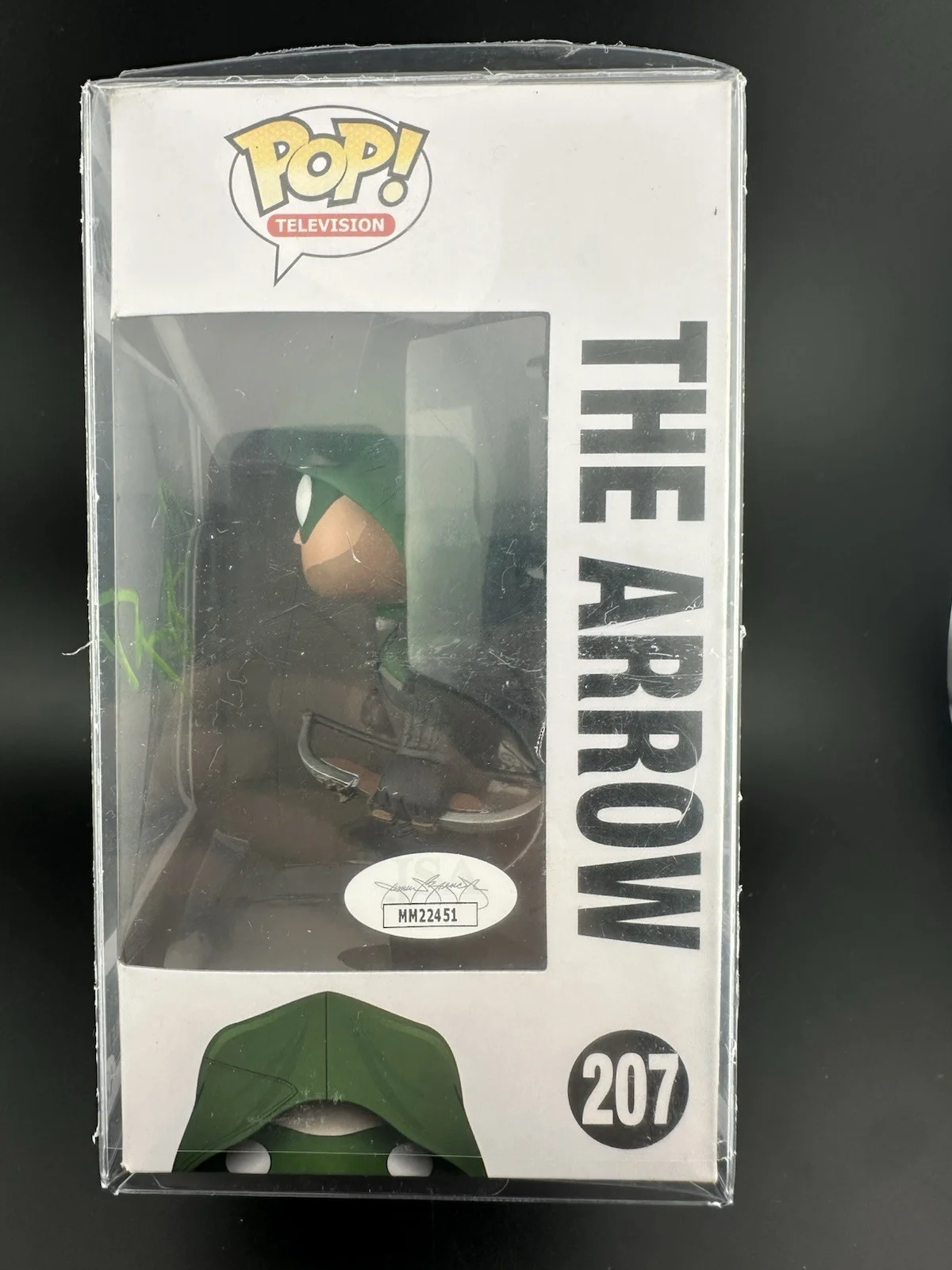 Stephen Amell — Stephen Amell Signed The Arrow Funko #207 JSA CERT, image 4