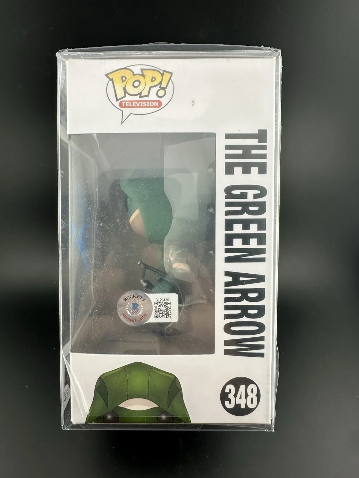 Stephen Amell — Stephen Amell Signed Funko Pop The Green Arrow BGS BAS COA Oliver Queen #348, изображение 4