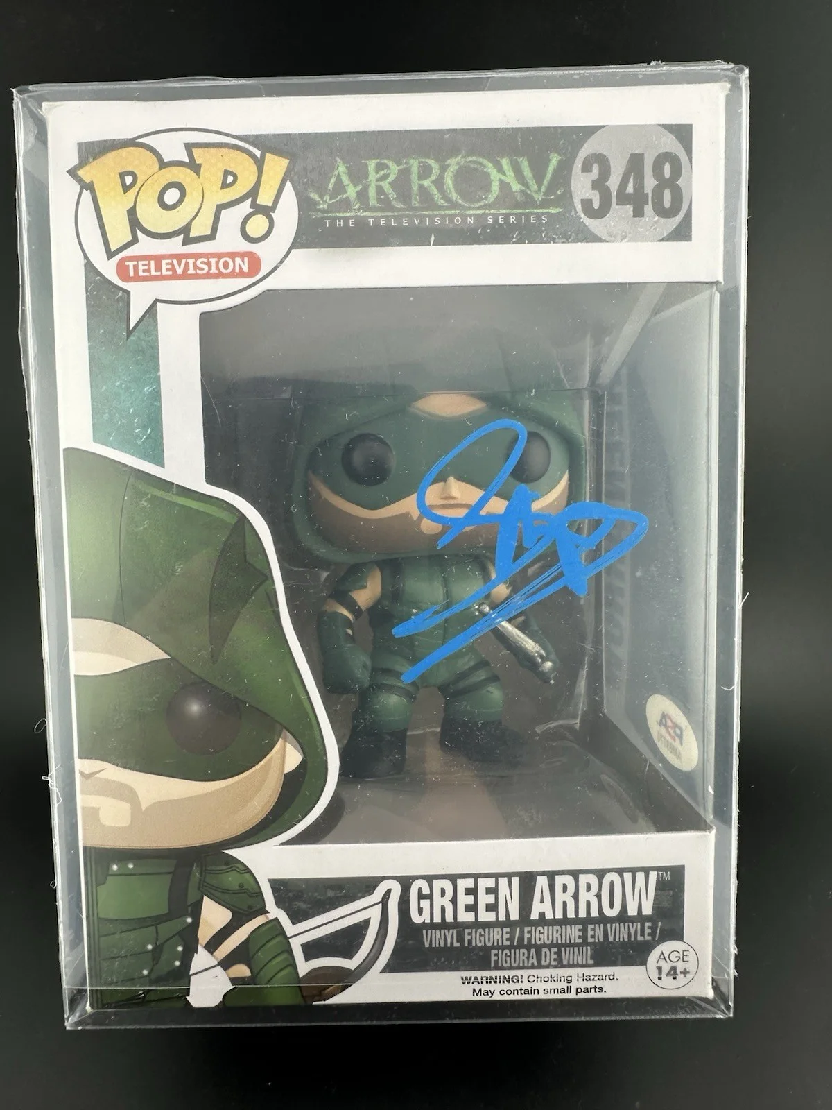 Stephen Amell — Stephen Amell Signed Funko Pop The Green Arrow PSA COA Oliver Queen #348