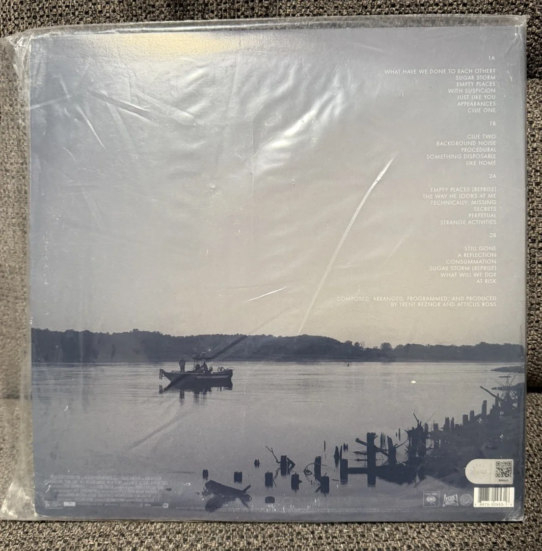 Nine Inch Nails Trent Reznor Signed Gone Girl Sound Track LP Very Rare SWAU, изображение 2