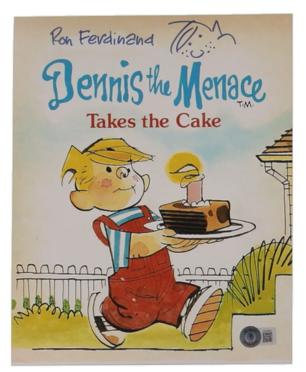 Ron Ferdinand — Ron Ferdinand Rare! signed autographed Dennis The Menace 8x10 photo Beckett COA