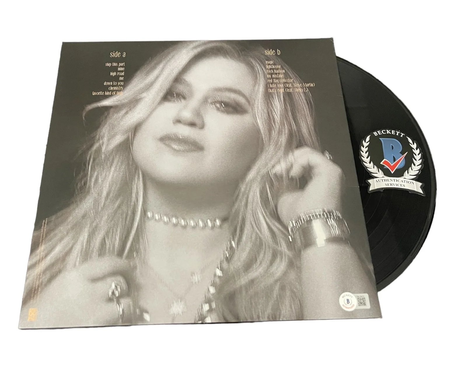 KELLY CLARKSON SIGNED AUTOGRAPH CHEMISTRY ALBUM LP VINYL BECKETT BAS, изображение 2