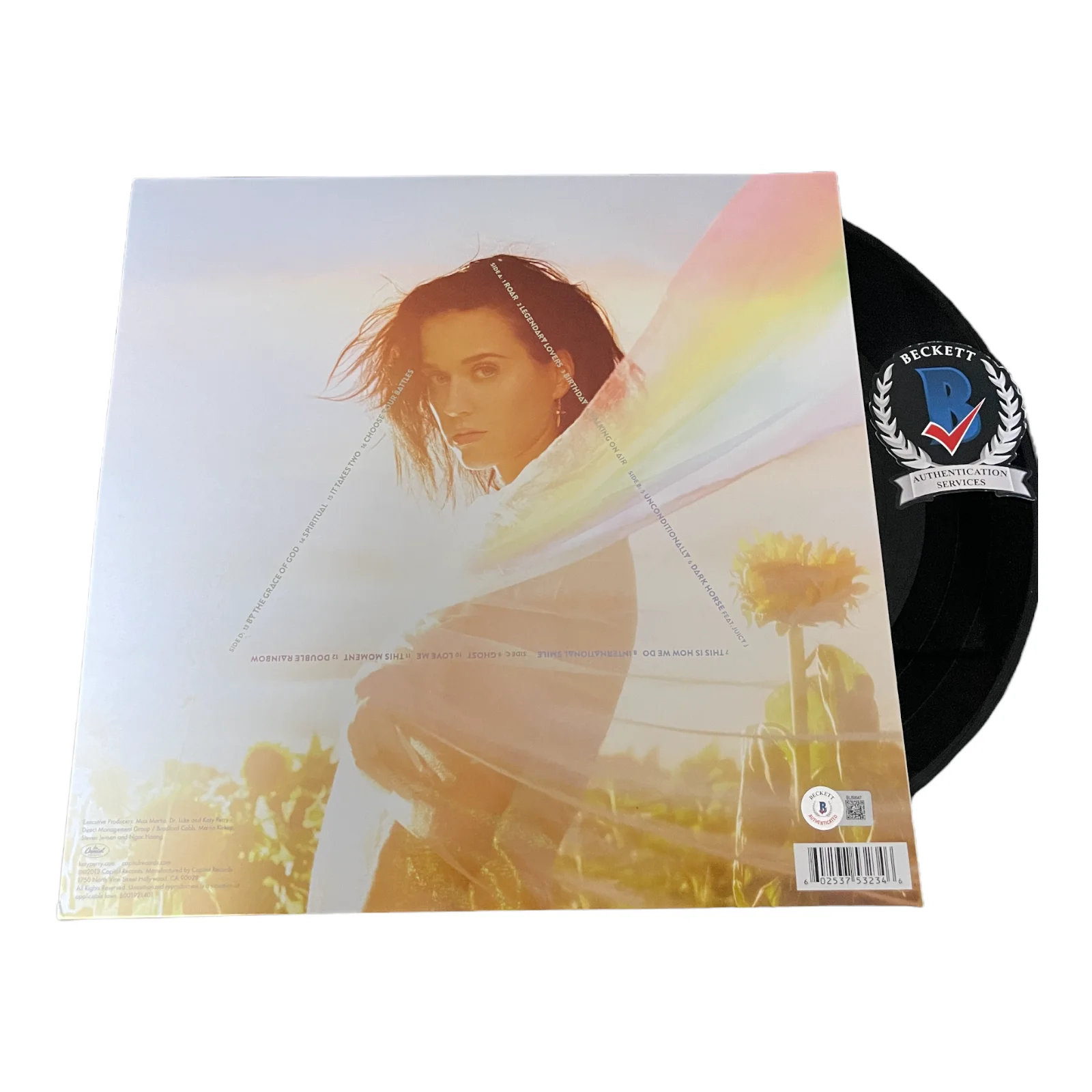 KATY PERRY SIGNED AUTOGRAPH PRISM LP VINYL ALBUM BAS BECKETT, изображение 2