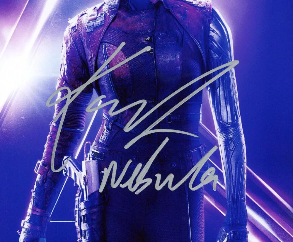KAREN GILLAN SIGNED 11x14 PHOTO + NEBULA GUARDIANS OF THE GALAXY MCU BECKETT BAS, изображение 2