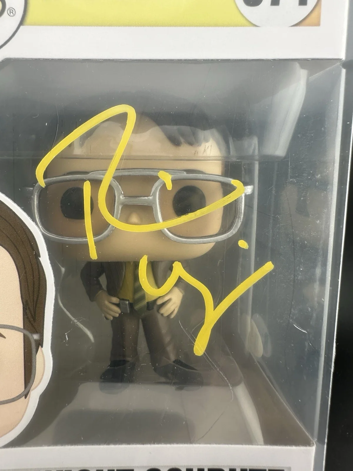 RAINN WILSON — RAINN WILSON DWIGHT SCHRUTE SIGNED THE OFFICE FUNKO FIGURE 871 BECKETT COA 70, изображение 2