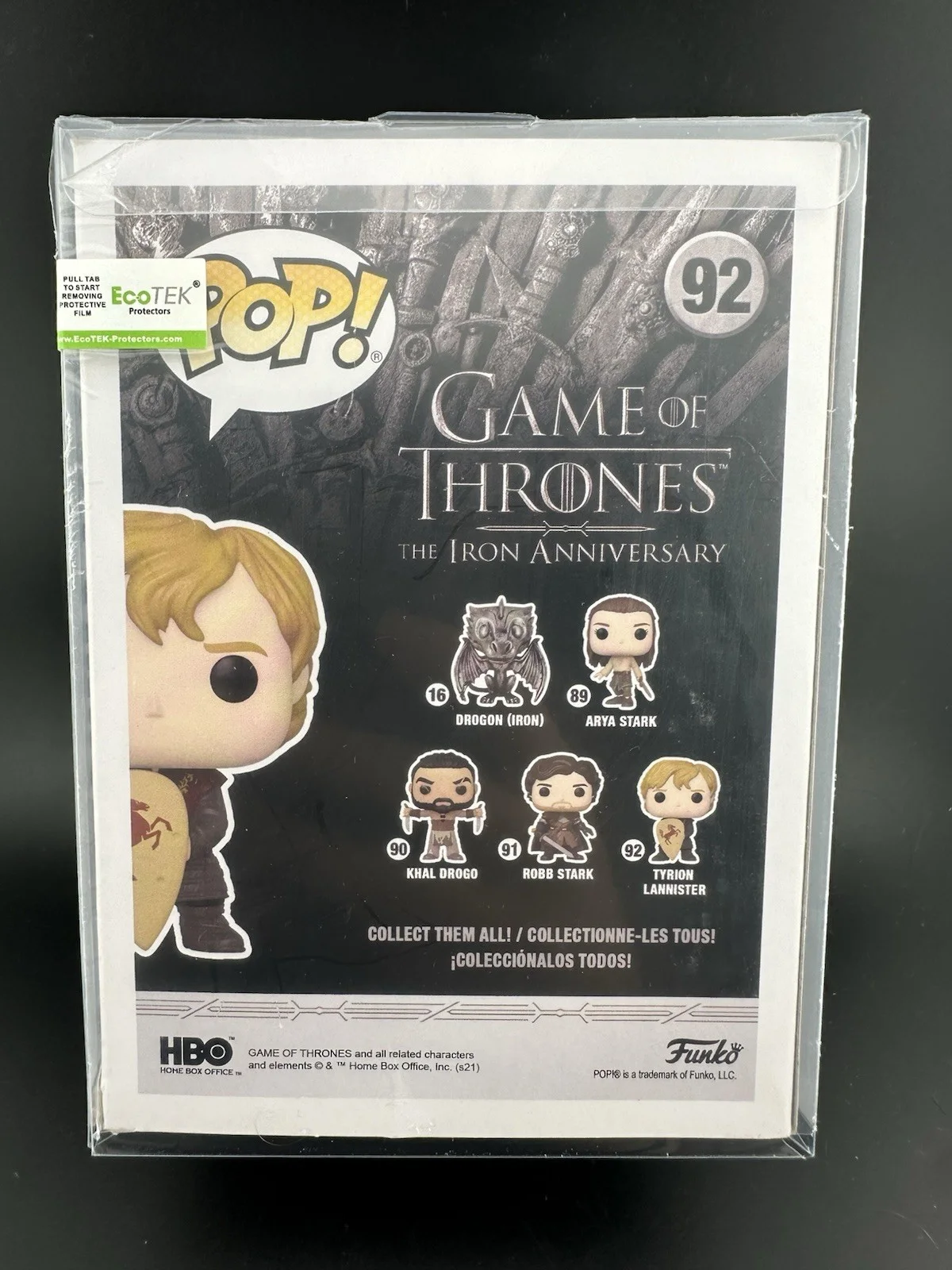 Peter Dinklage Signed Tyrion Lannister Funko Pop #92 BAS Beckett COA Autograph, image 5