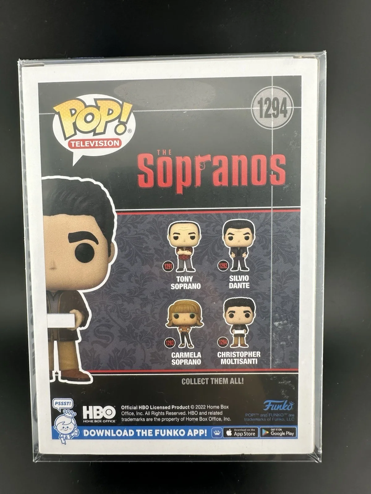 Michael Imperioli — Michael Imperioli Signed Christopher Moltisanti Sopranos Funko Pop Blue JSA, image 4