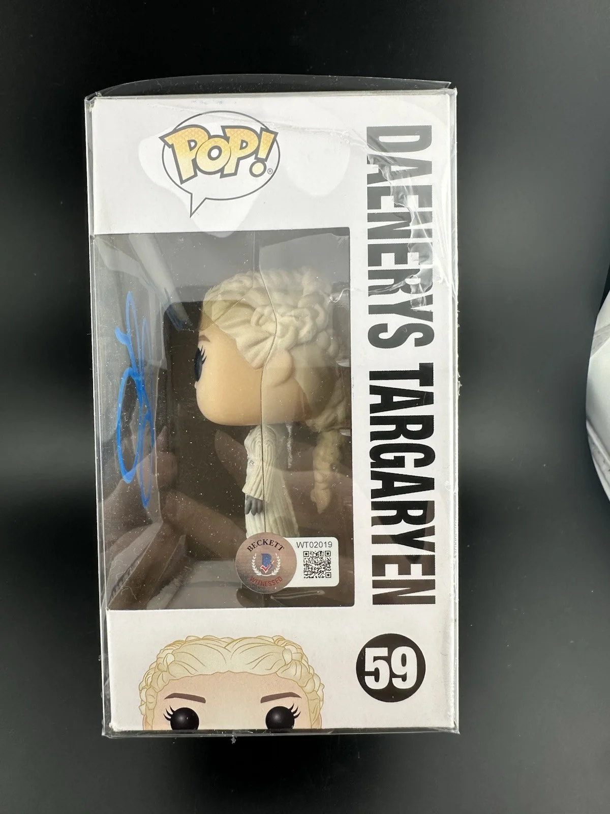 Emilia Clarke — EMILIA CLARKE SIGNED DAENERYS TARGARYEN GAME OF THRONES FUNKO POP BAS BECKETT, image 4