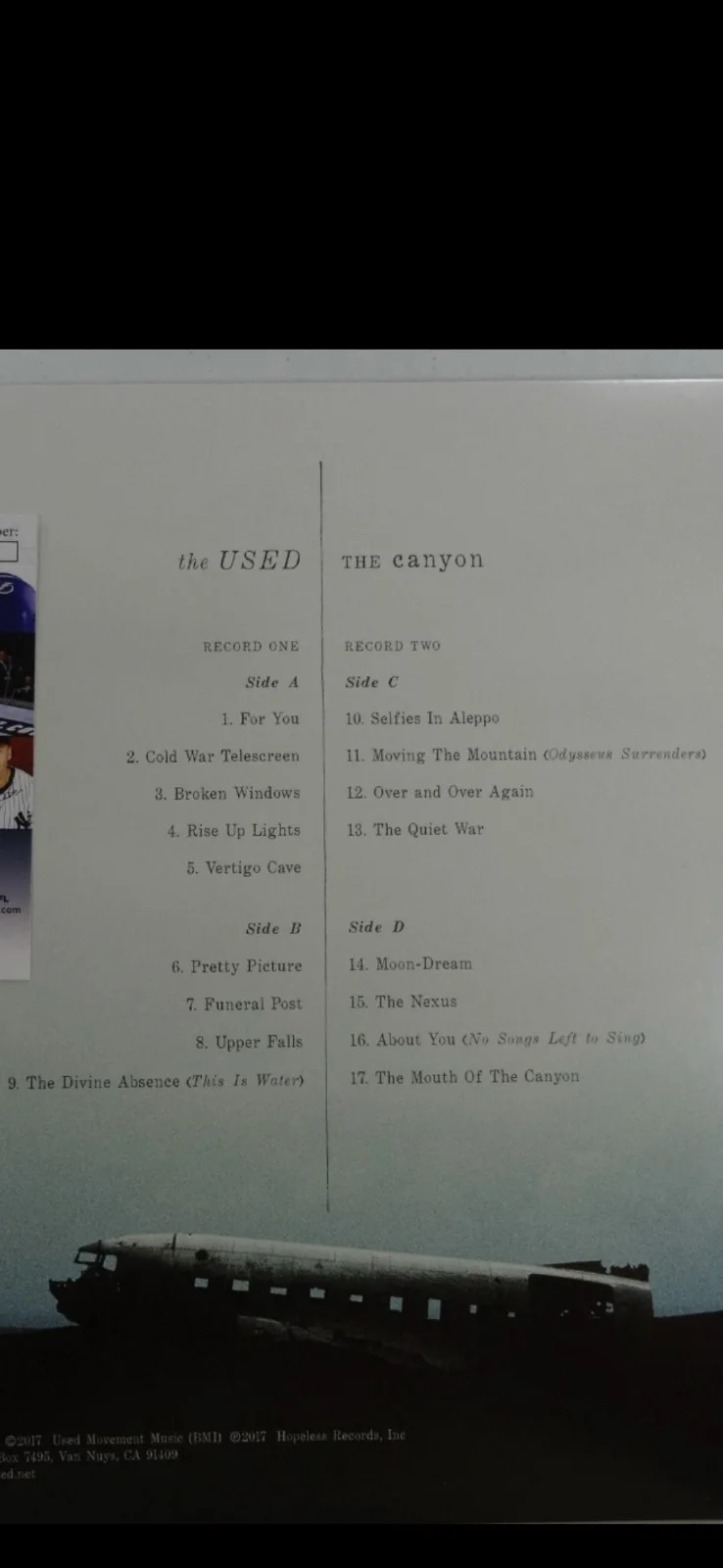 SIGNED THE USED Band Canyon 12" DOUBLE LP CERTIFIED AUTHENTIC JSA COA # II02136, изображение 5