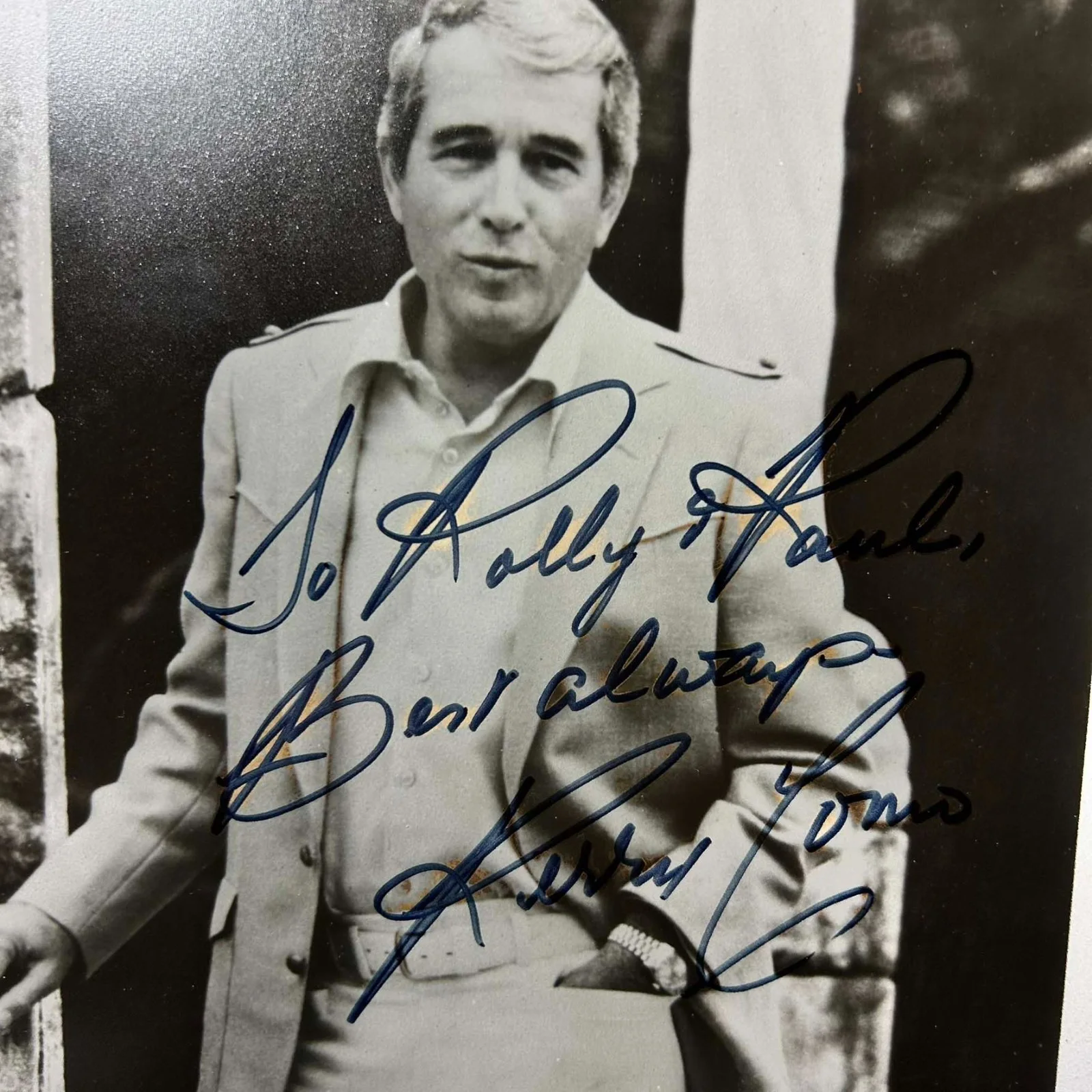 Perry Como personalized Autographed 8 x 10 Photo w/Frame, изображение 2