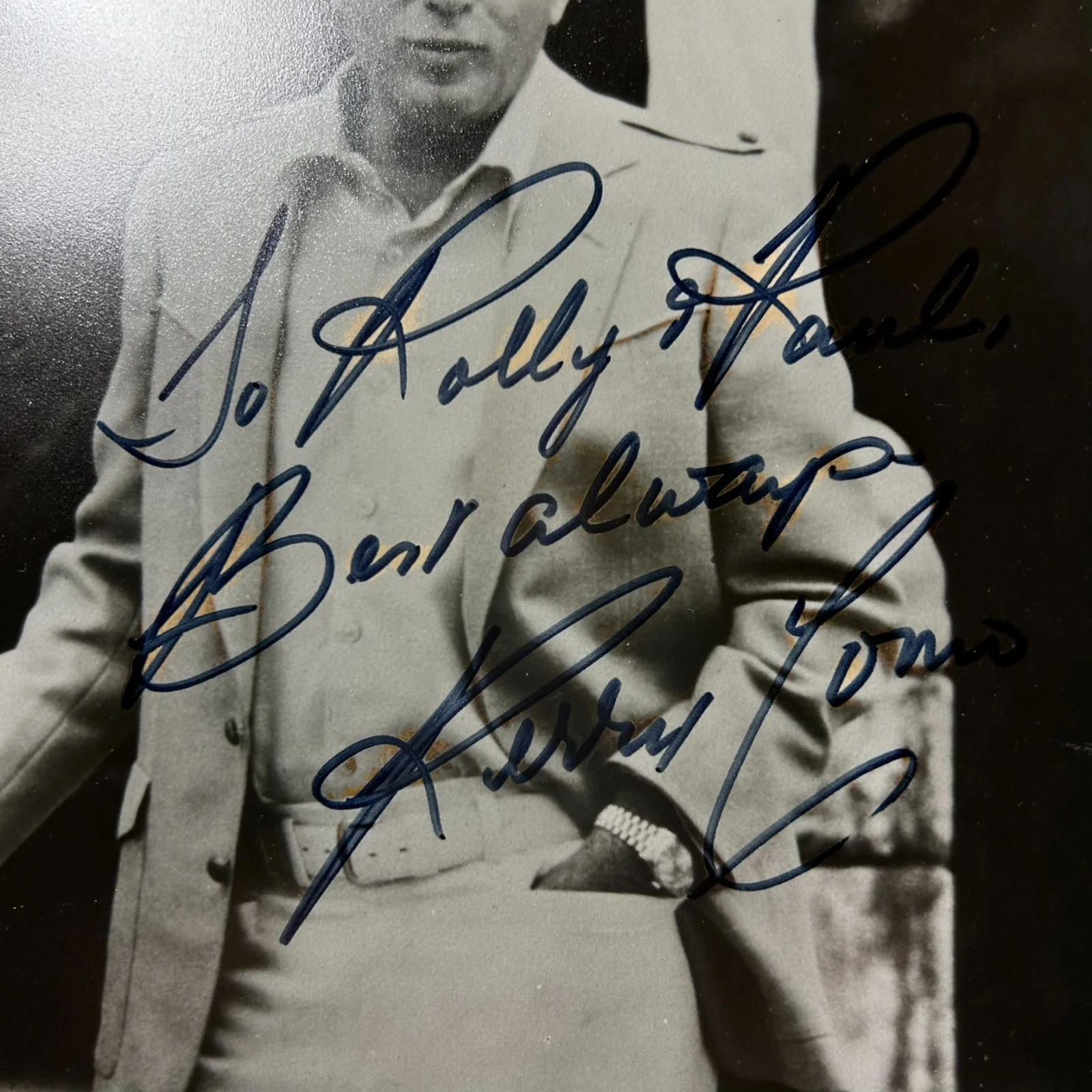 Perry Como personalized Autographed 8 x 10 Photo w/Frame, изображение 3