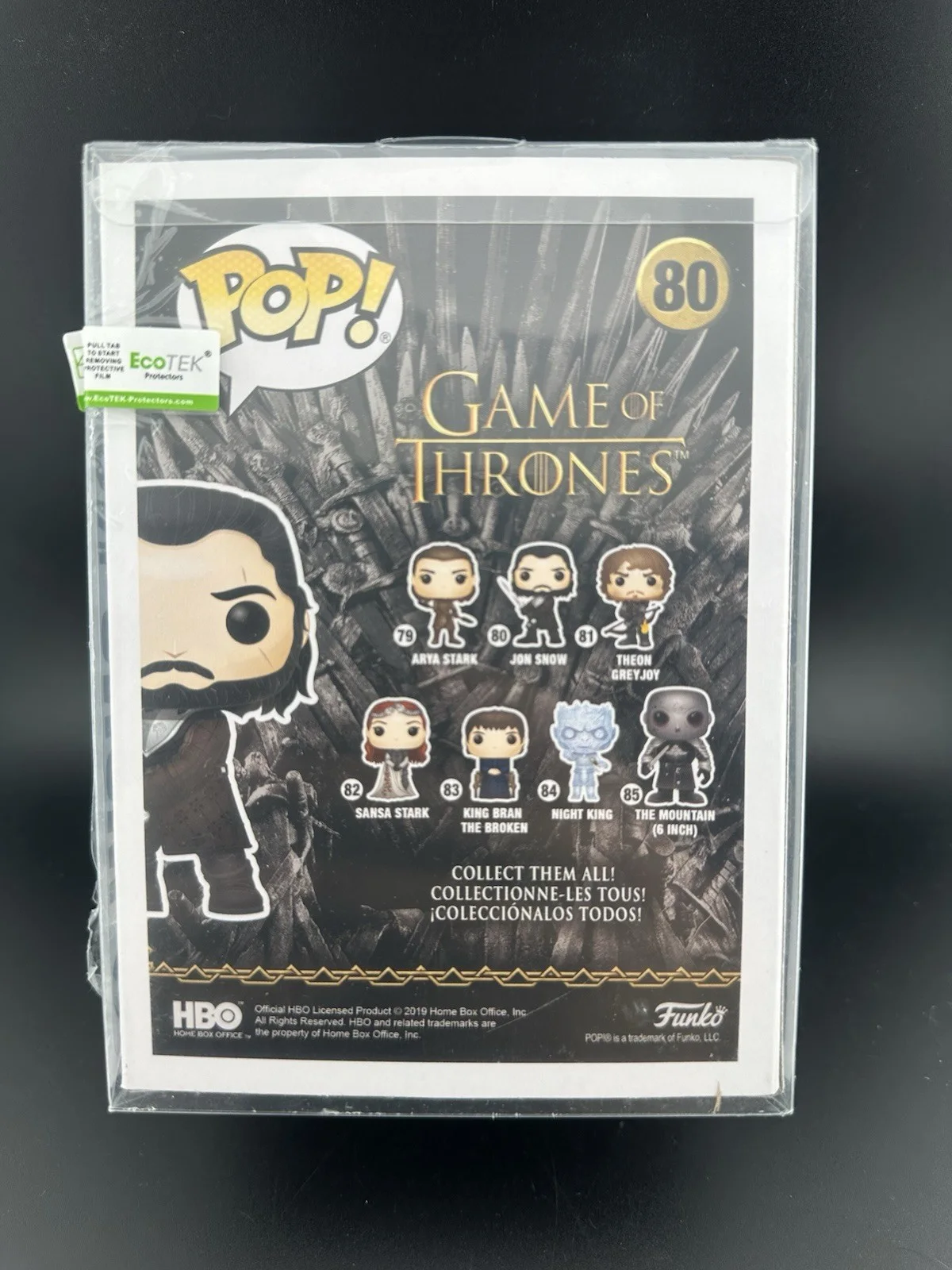 Kit Harington — Kit Harington Signed GOT Jon Snow Funko Pop #80 Beckett Witnessed, image 4